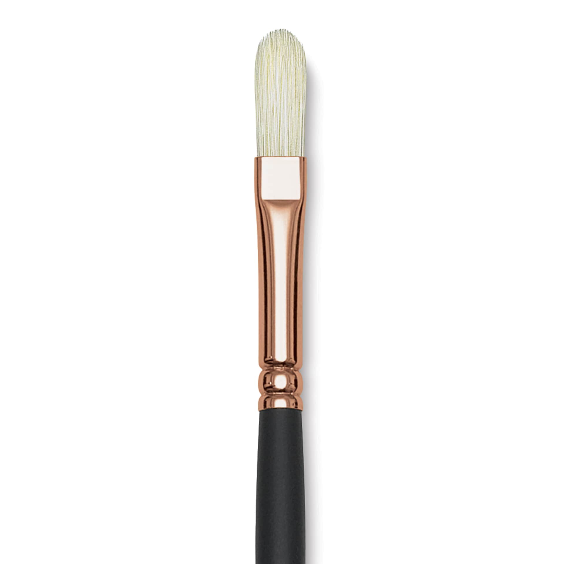 Blick Masterstroke Interlocking Bristle Brush - Filbert, Long Handle, Size 3