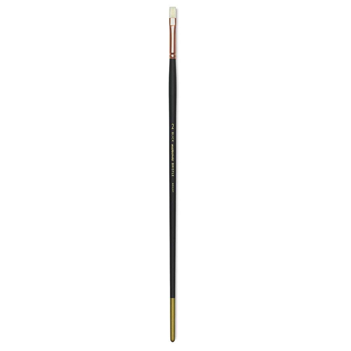 Blick Masterstroke Interlocking Bristle Brush - Bright, Long Handle, Size 2
