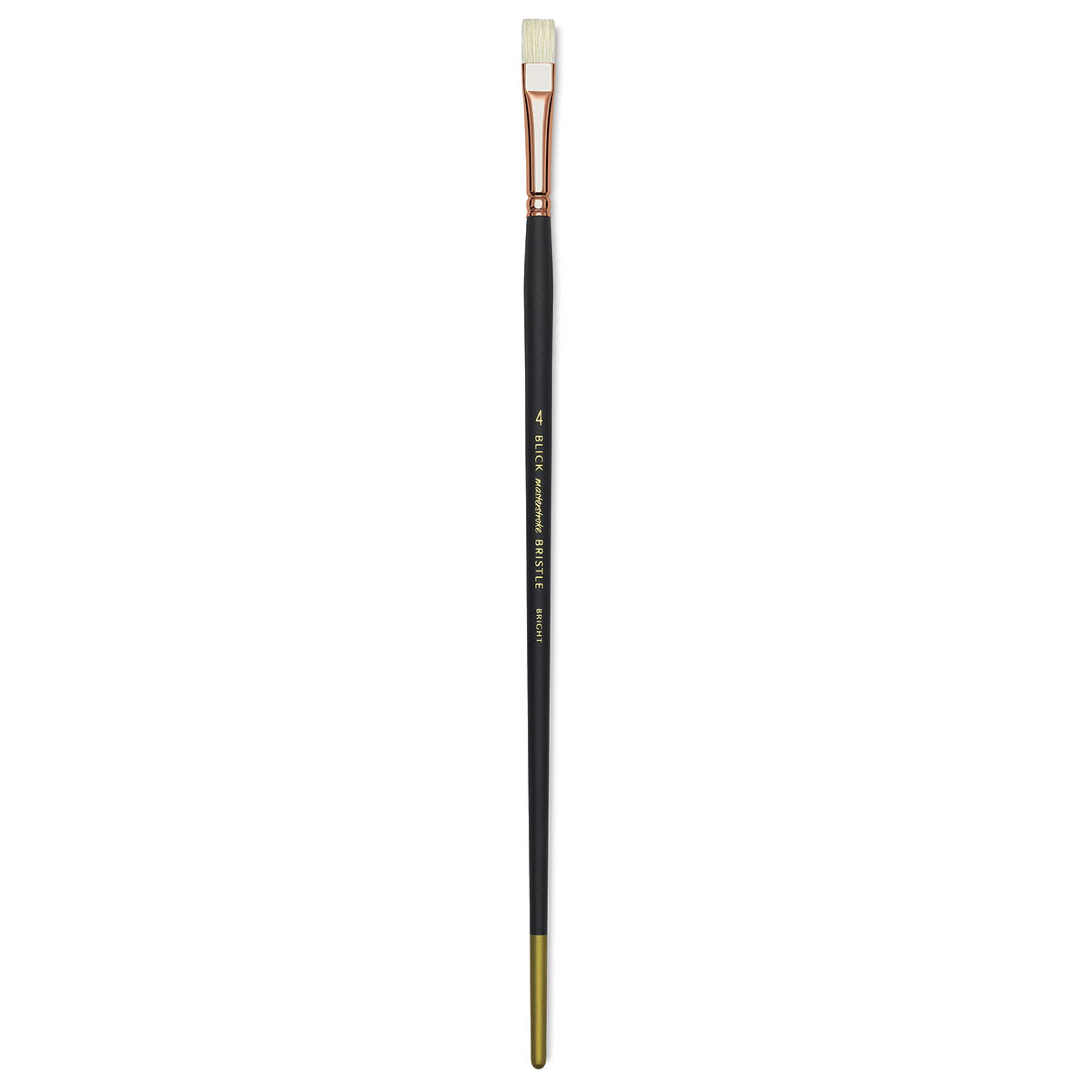 Blick Masterstroke Interlocking Bristle Brush - Bright, Long Handle, Size 4