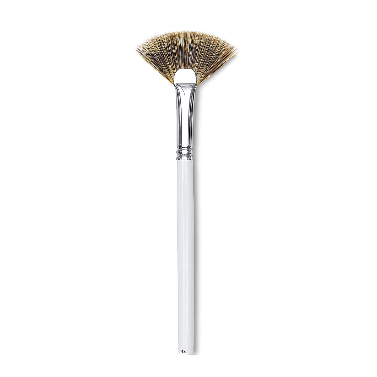 Bob Ross Synthetic Mongoose Brush - Floral Fan brush shown upright Bob Ross Synthetic Mongoose Brush - Floral Fan brush shown upright