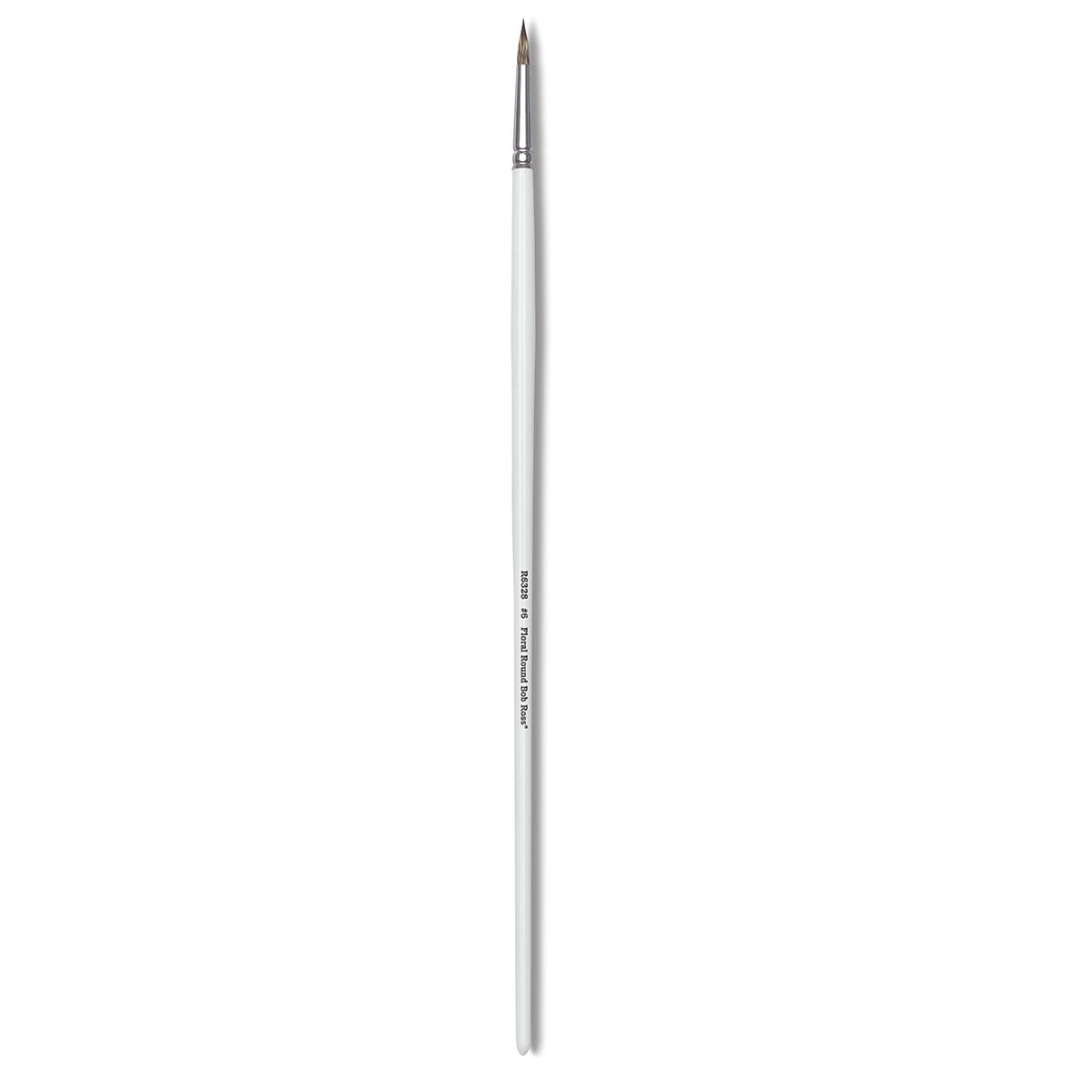 Bob Ross Synthetic Mongoose Brush - Floral Round Brush shown upright Bob Ross Synthetic Mongoose Brush - Floral Round Brush shown upright