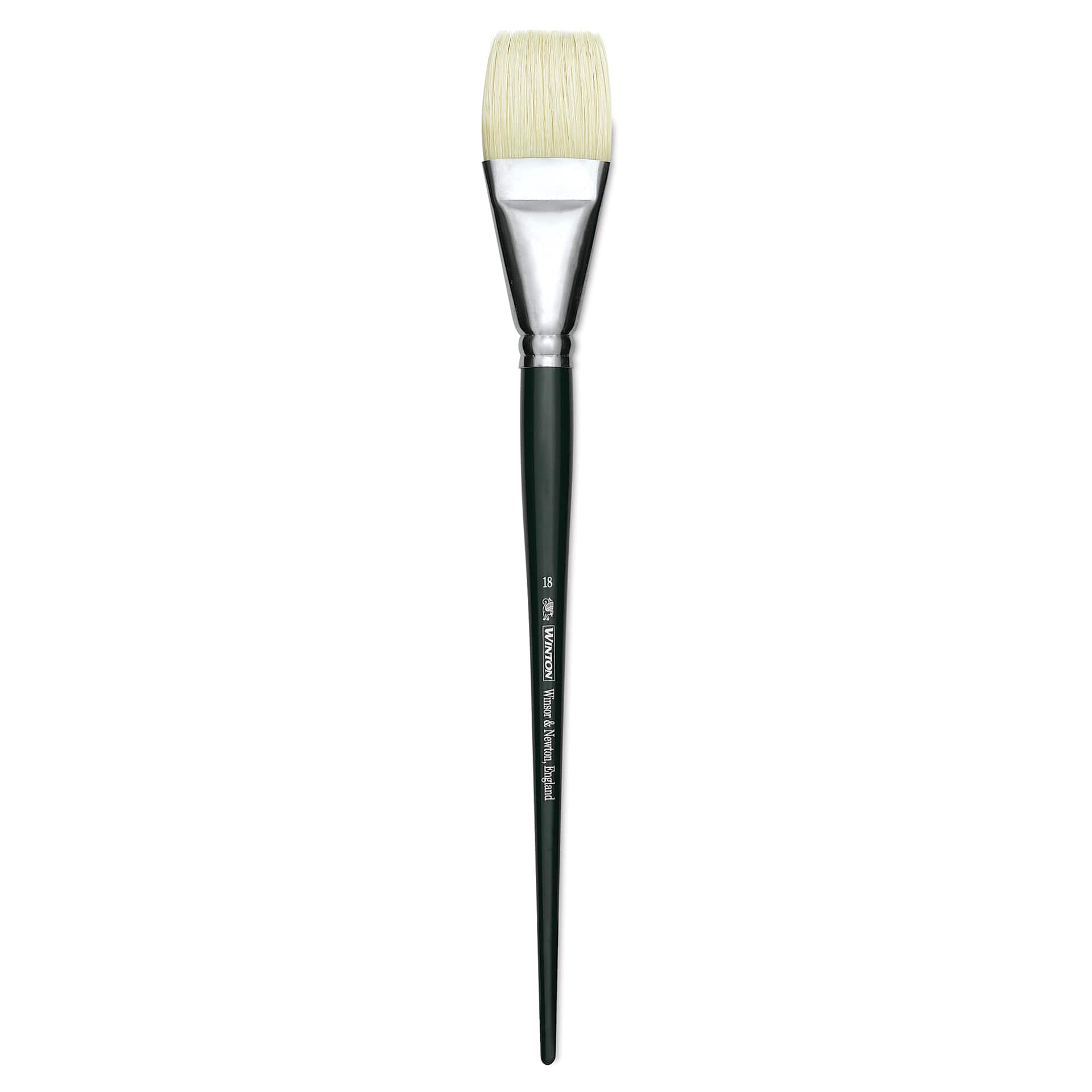 Winsor & Newton Winton Hog Bristle Brush - Bright, Long Handle, Size 18