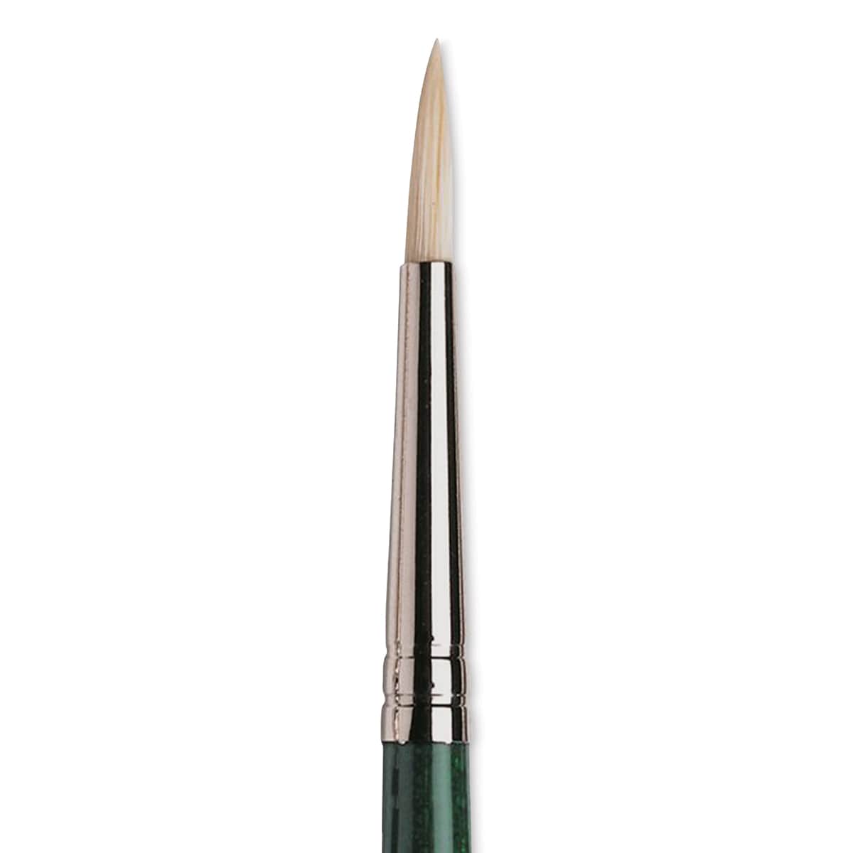 Winsor & Newton Winton Hog Bristle Brush - Round, Long Handle, Size 3