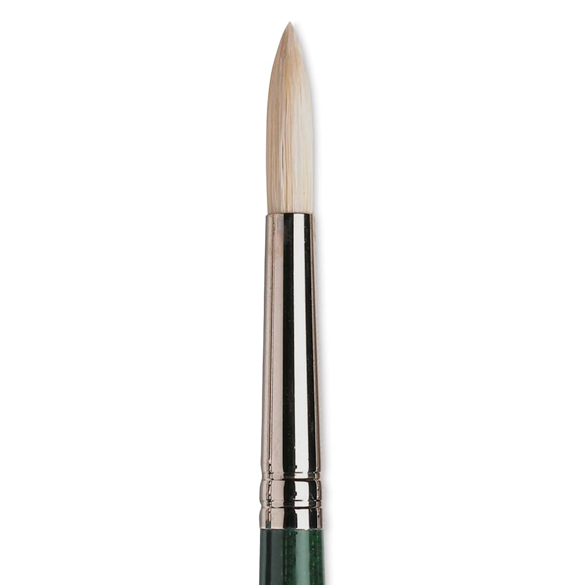 Winsor & Newton Winton Hog Bristle Brush - Round, Long Handle, Size 6