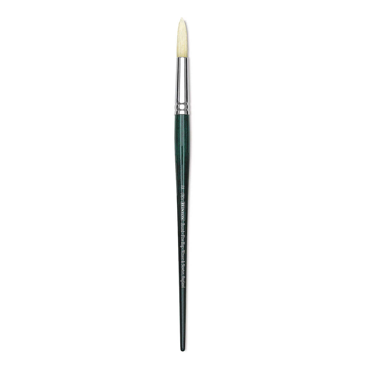 Winsor & Newton Winton Hog Bristle Brush - Round, Long Handle, Size 12