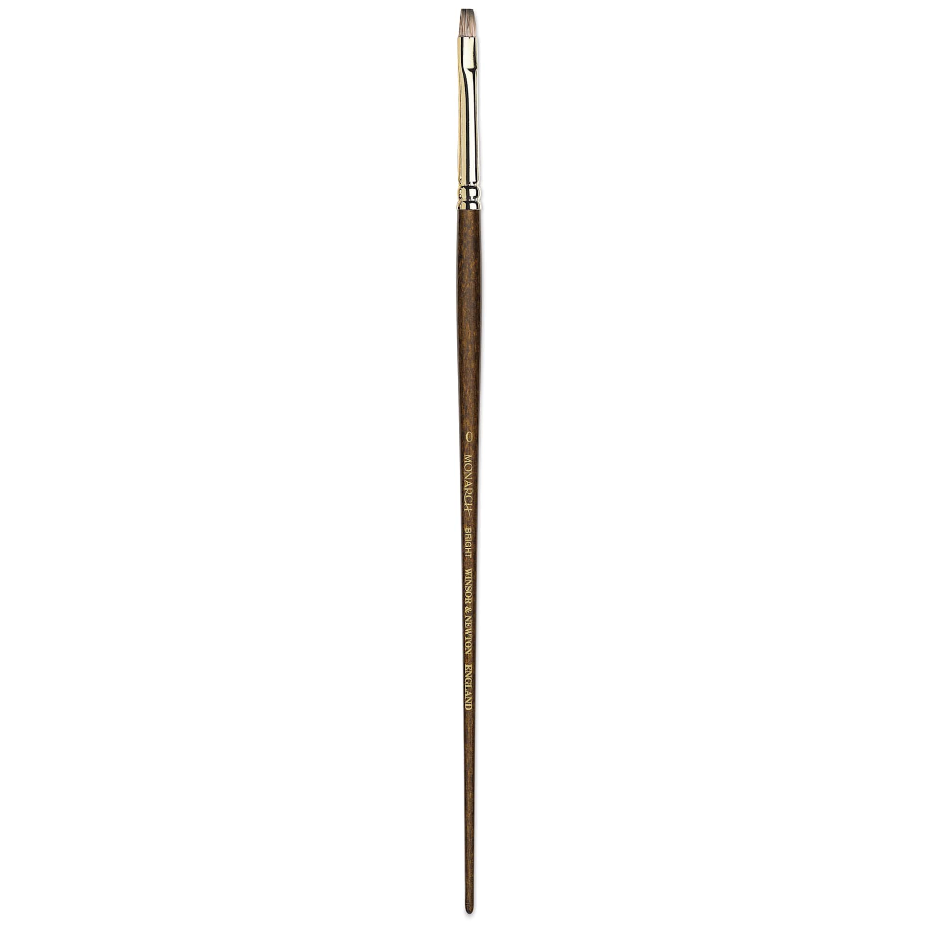 Winsor & Newton Monarch Mongoose Brush - Bright, Long Handle, Size 0