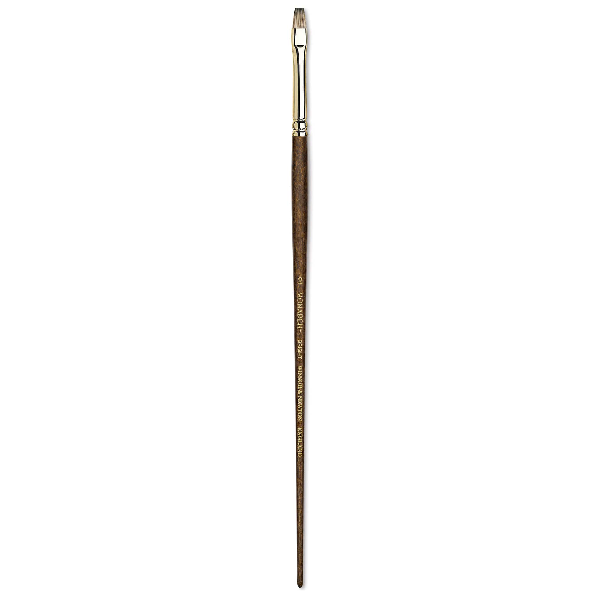 Winsor & Newton Monarch Mongoose Brush - Bright, Long Handle, Size 2
