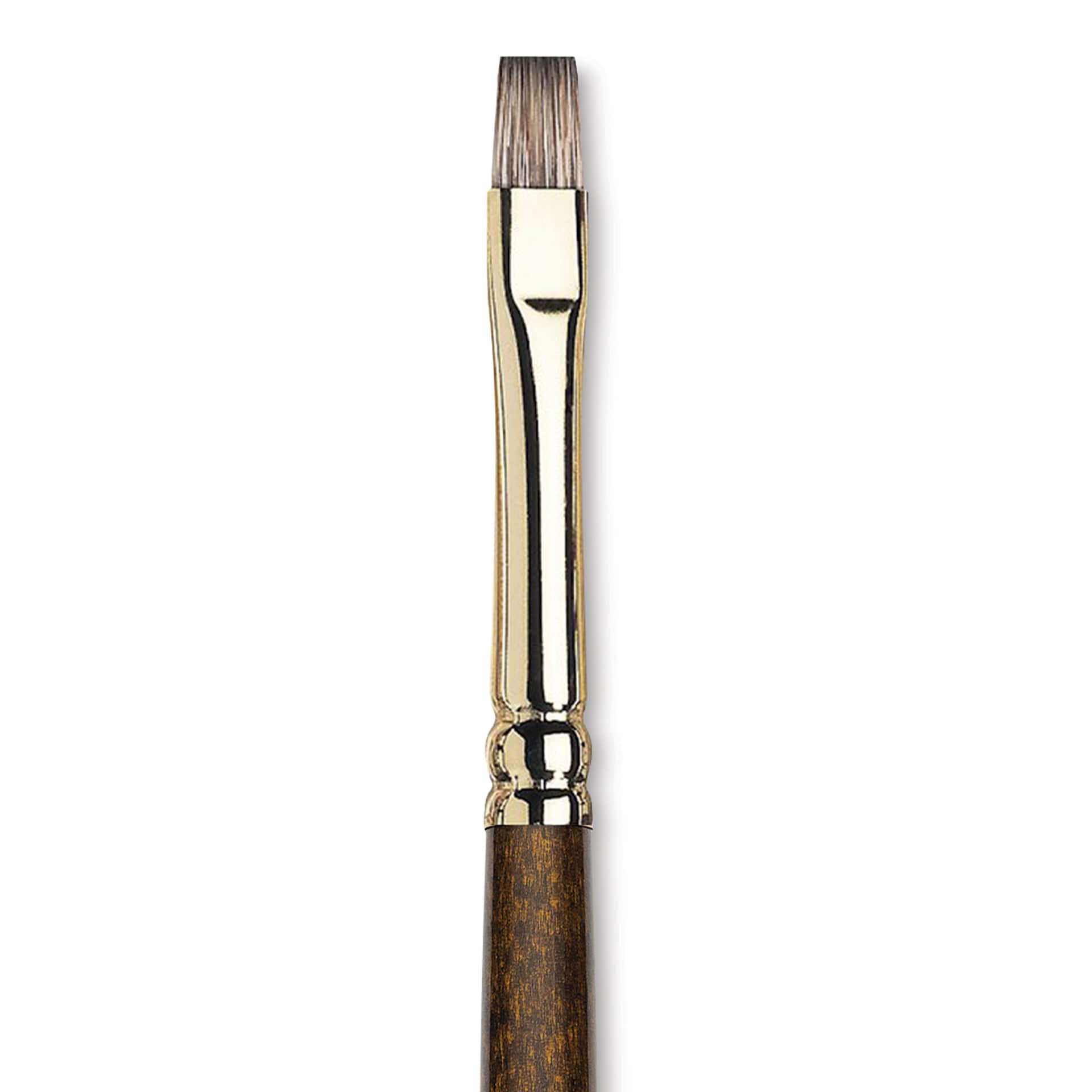 Winsor & Newton Monarch Mongoose Brush - Bright, Long Handle, Size 4, close up