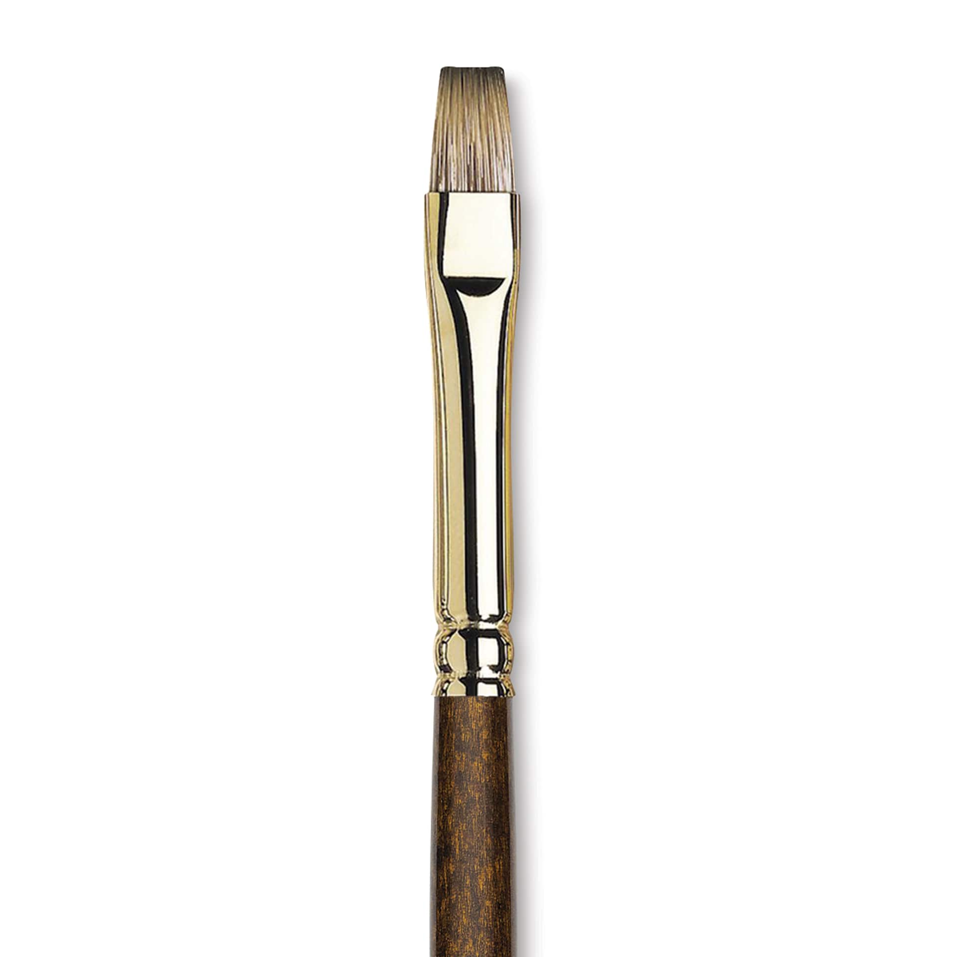 Winsor & Newton Monarch Mongoose Brush - Bright, Long Handle, Size 6, close up