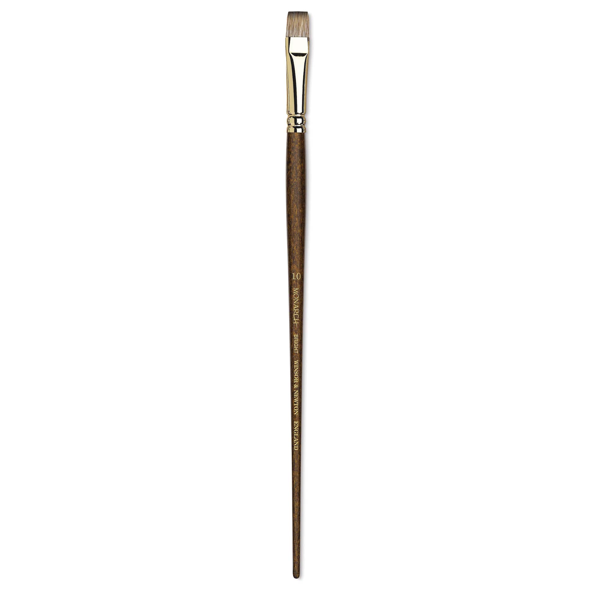 Winsor & Newton Monarch Mongoose Brush - Bright, Long Handle, Size 10