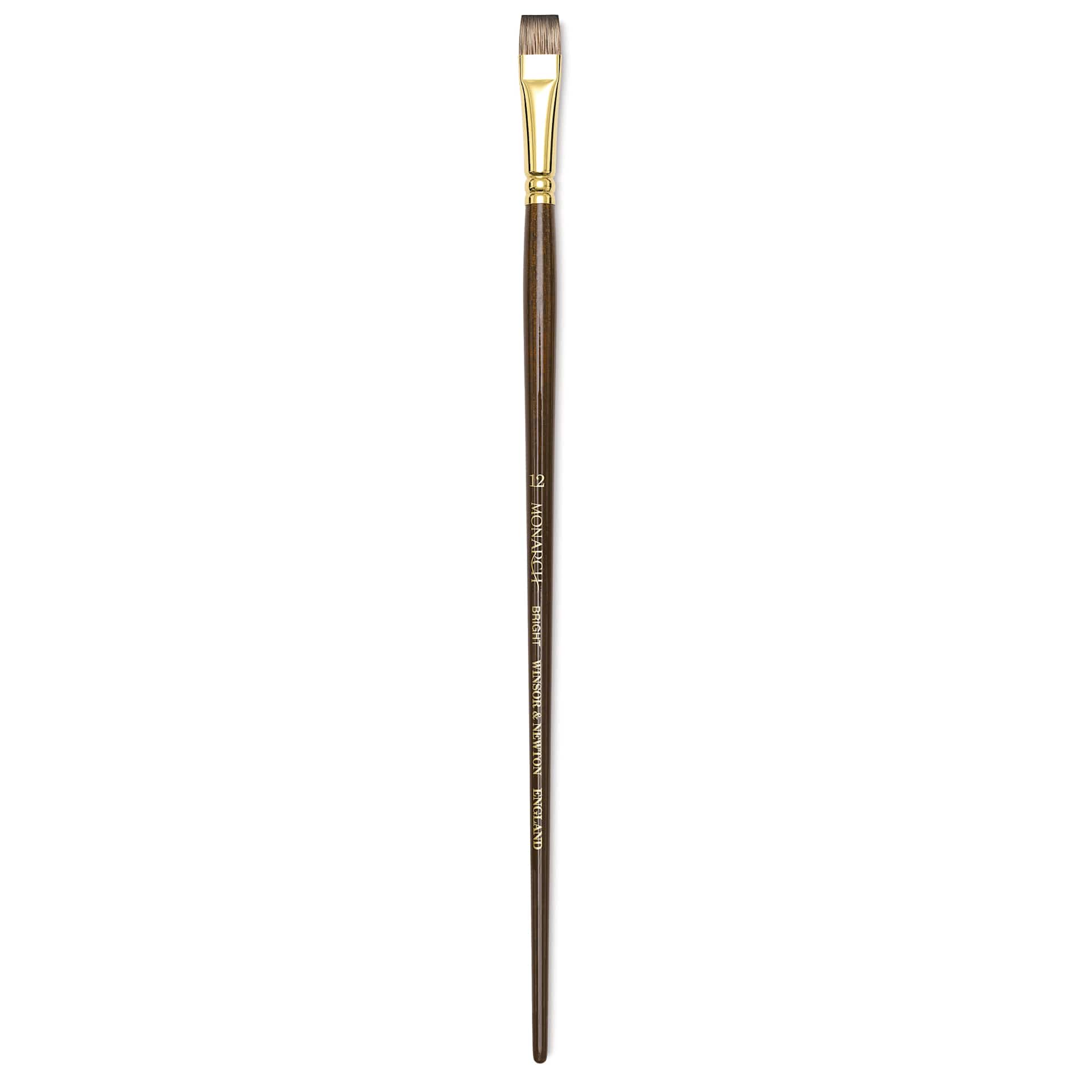 Winsor & Newton Monarch Mongoose Brush - Bright, Long Handle, Size 12
