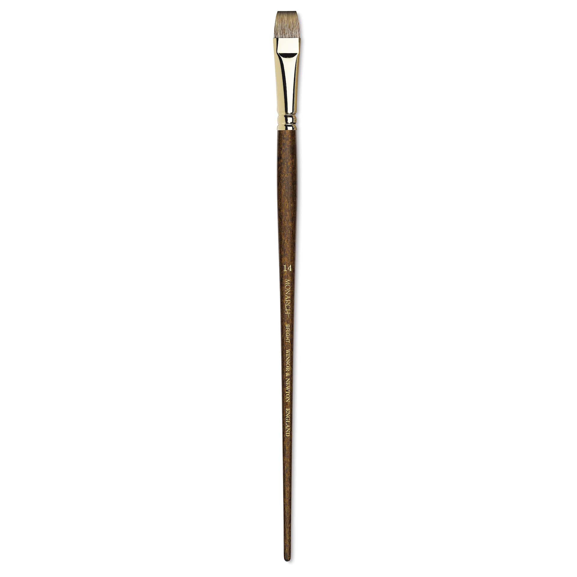 Winsor & Newton Monarch Mongoose Brush - Bright, Long Handle, Size 14
