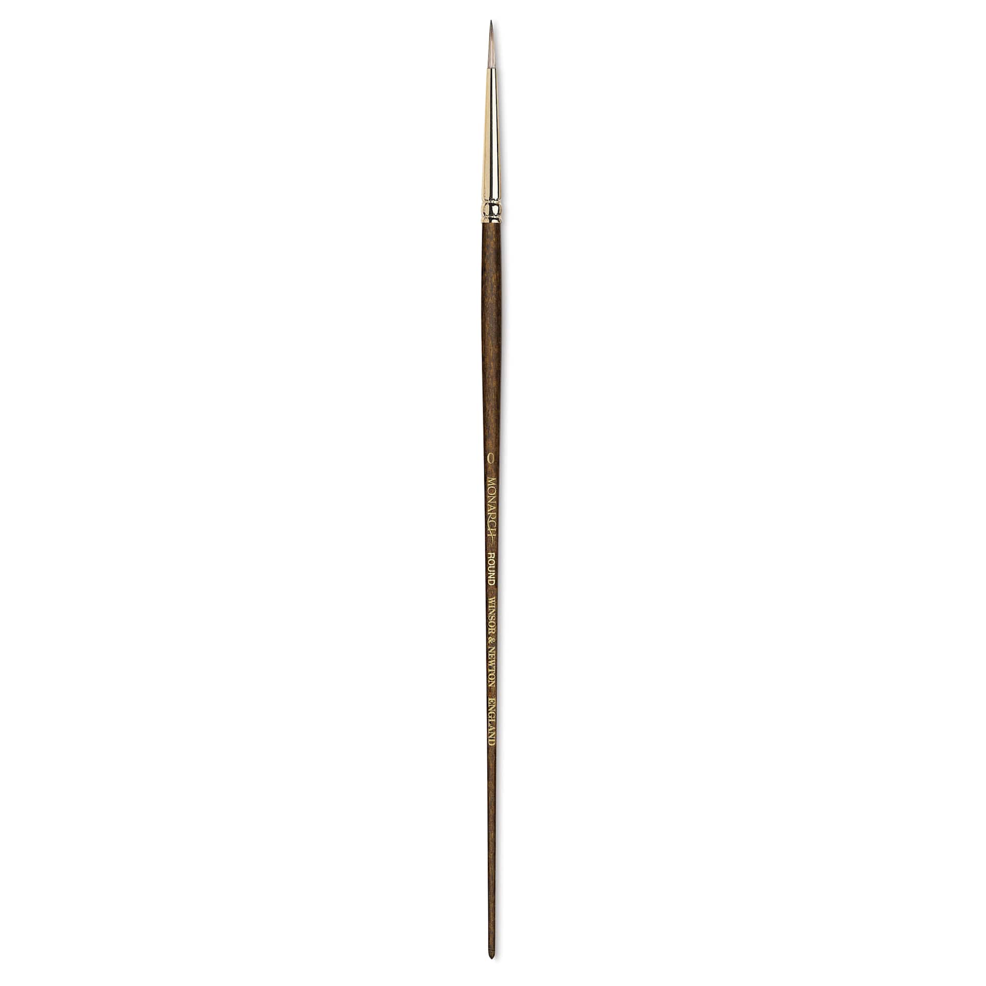 Winsor & Newton Monarch Mongoose Brush - Round, Long Handle, Size 0