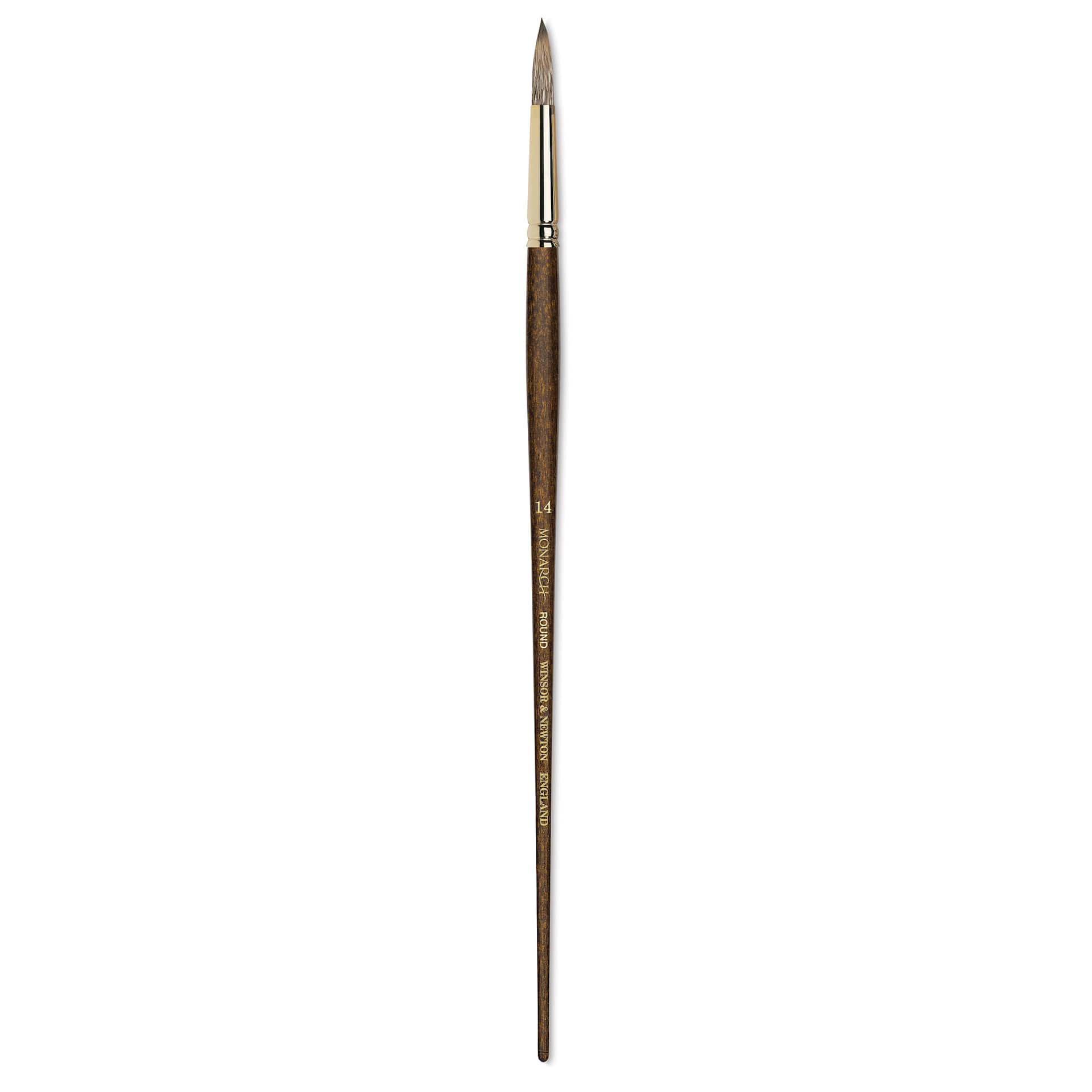 Winsor & Newton Monarch Mongoose Brush - Round, Long Handle, Size 14