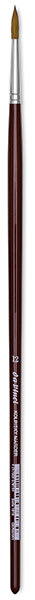 Da Vinci Kolinsky Red Sable Oil Brushes - Round Brush shown upright