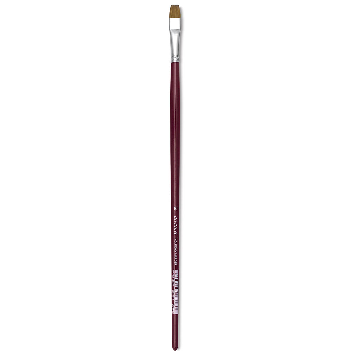Da Vinci Kolinsky Red Sable Oil Brushes - Bright brush shown upright