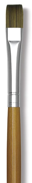 Isabey Isacryl Synthetic Brushes - Closeup of Bright Brush shown upright