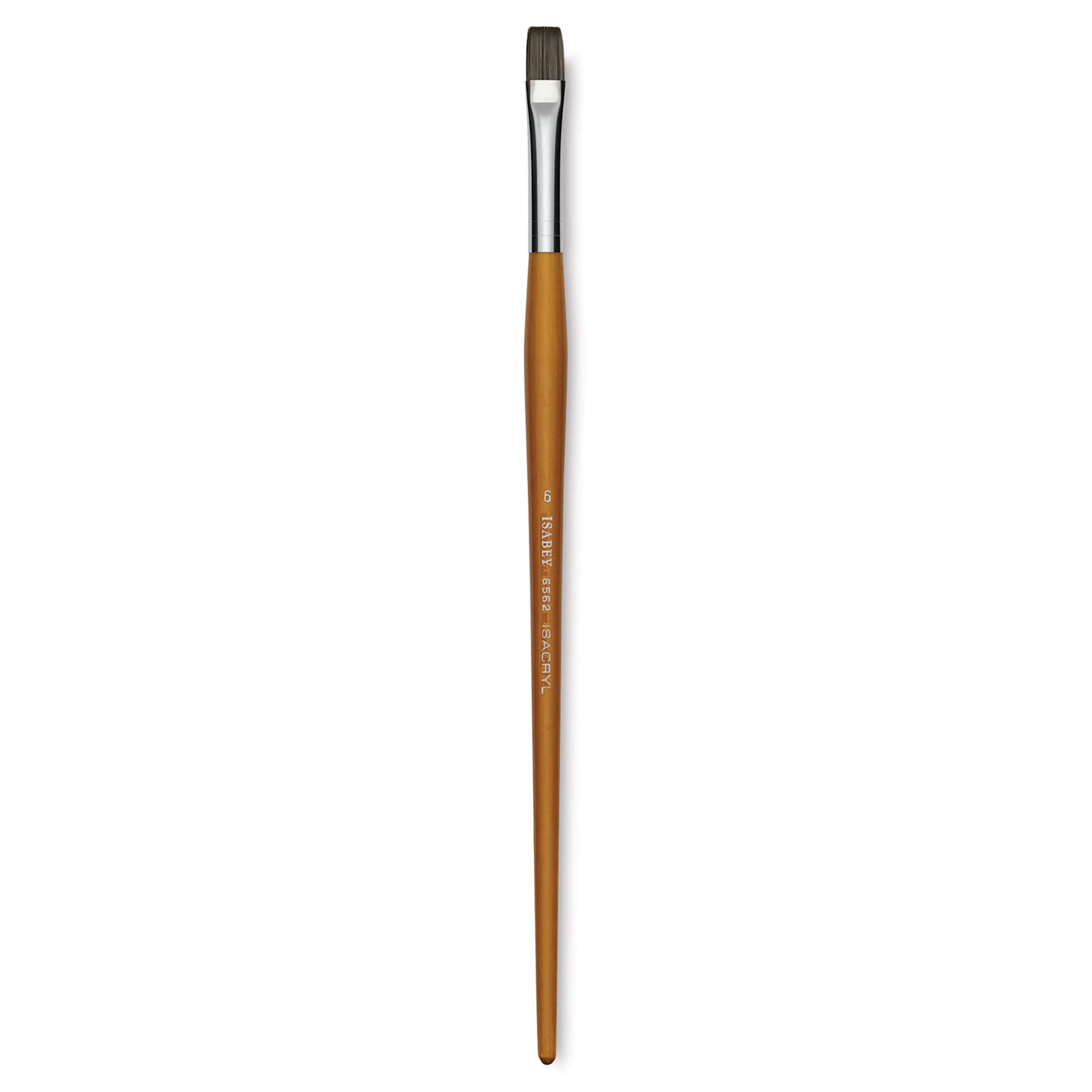 Isabey Isacryl Brush - Bright, Long Handle, Size 6
