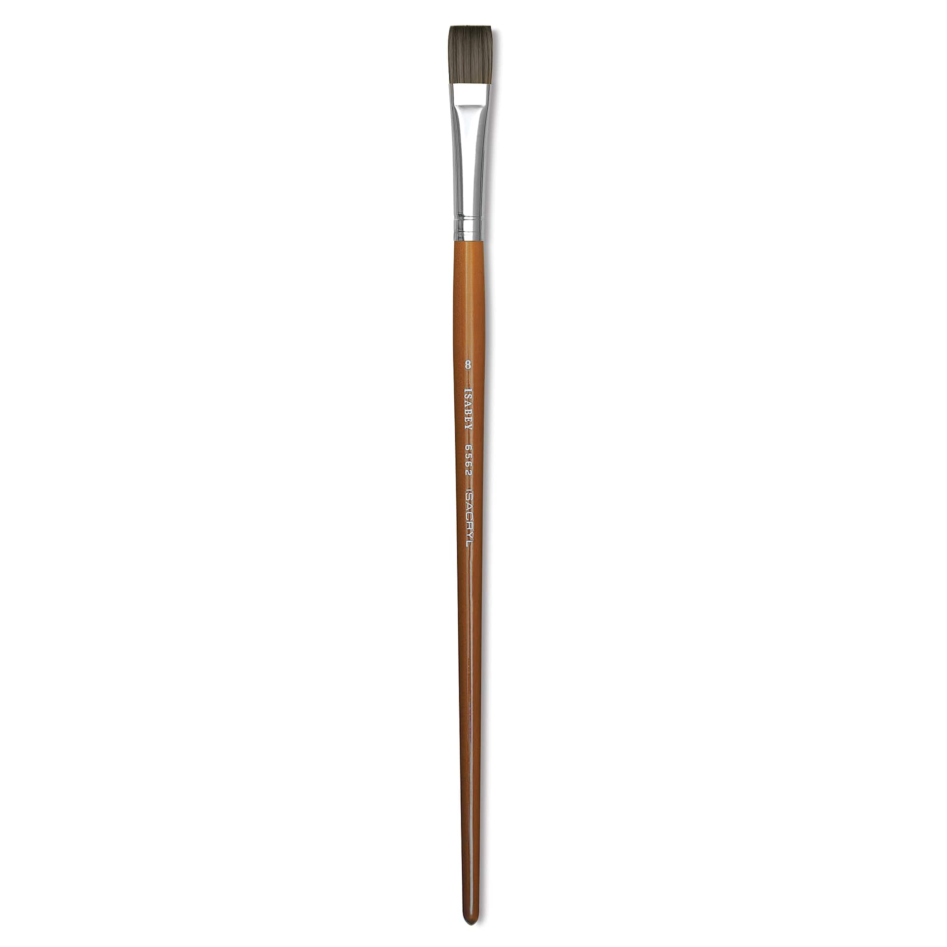 Isabey Isacryl Brush - Bright, Long Handle, Size 8