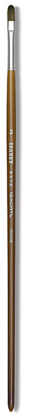 Isabey Isacryl Synthetic Brushes - Filbert brush shown upright