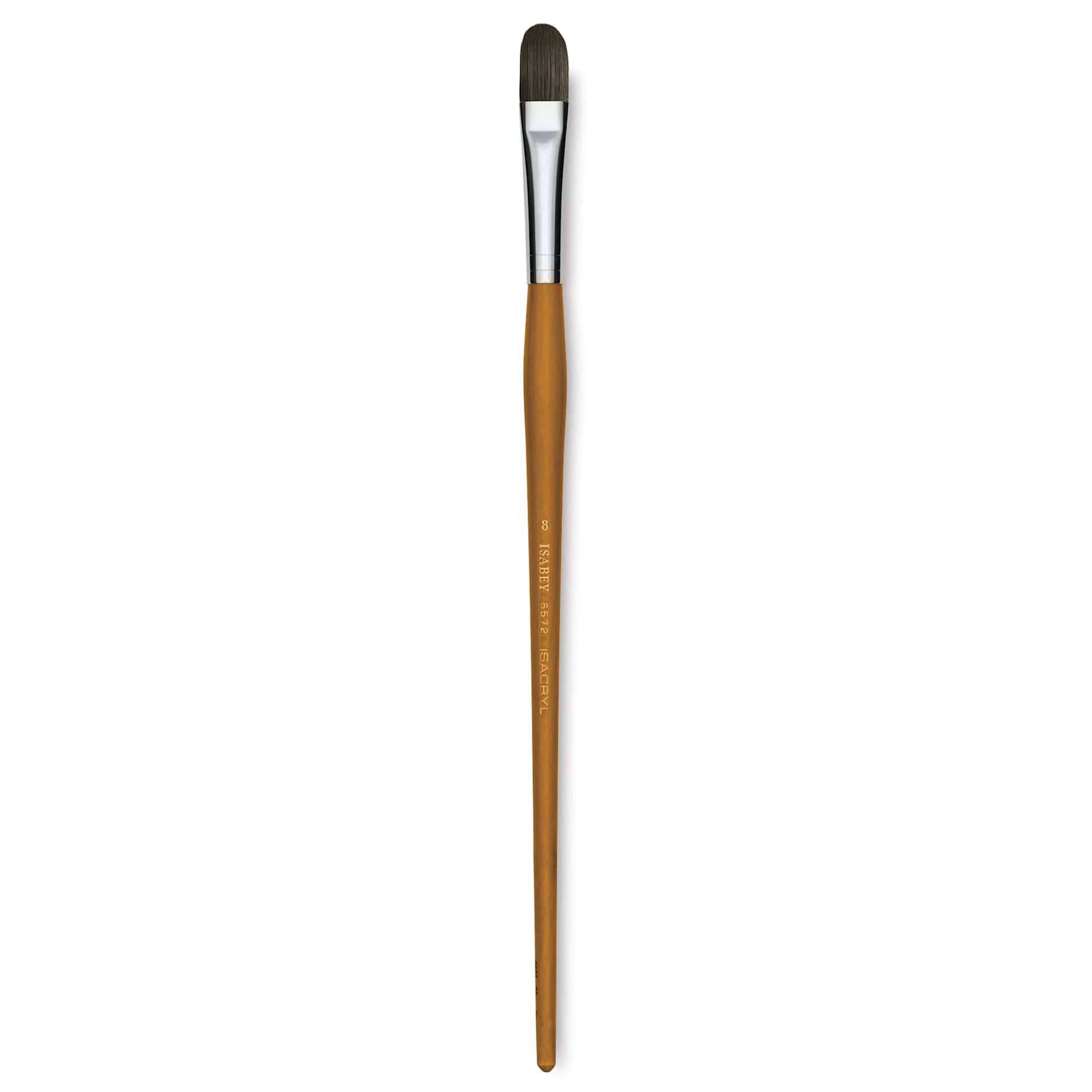 Isabey Isacryl Brush - Filbert, Long Handle, Size 8