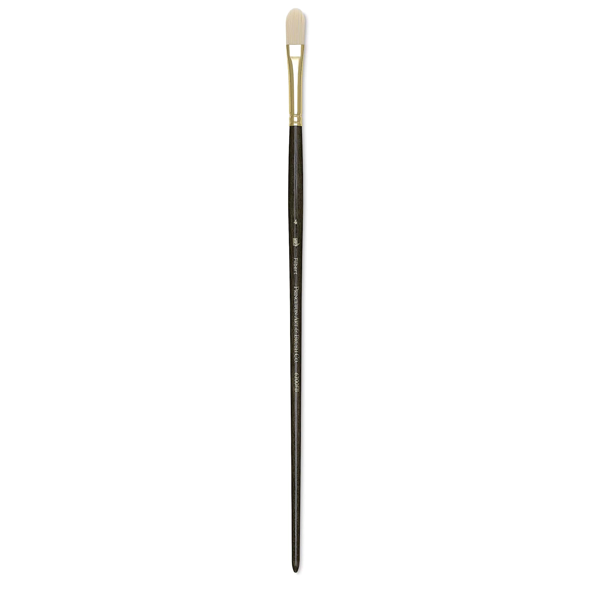 Princeton Series 6300 Dakota Synthetic Bristle Brush - Filbert, Long Handle, Size 4