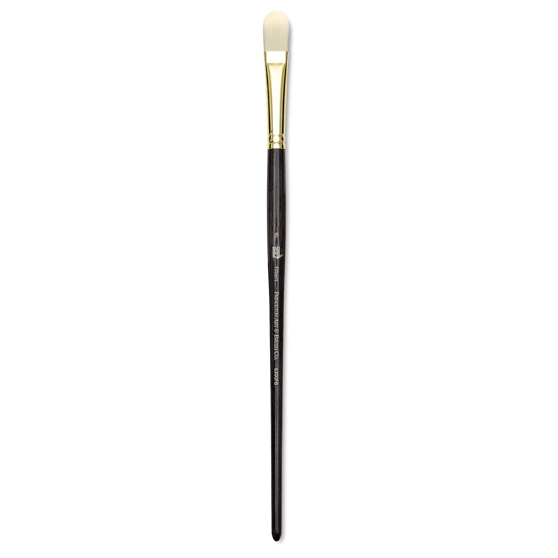 Princeton Series 6300 Dakota Synthetic Bristle Brush - Filbert, Long Handle, Size 8
