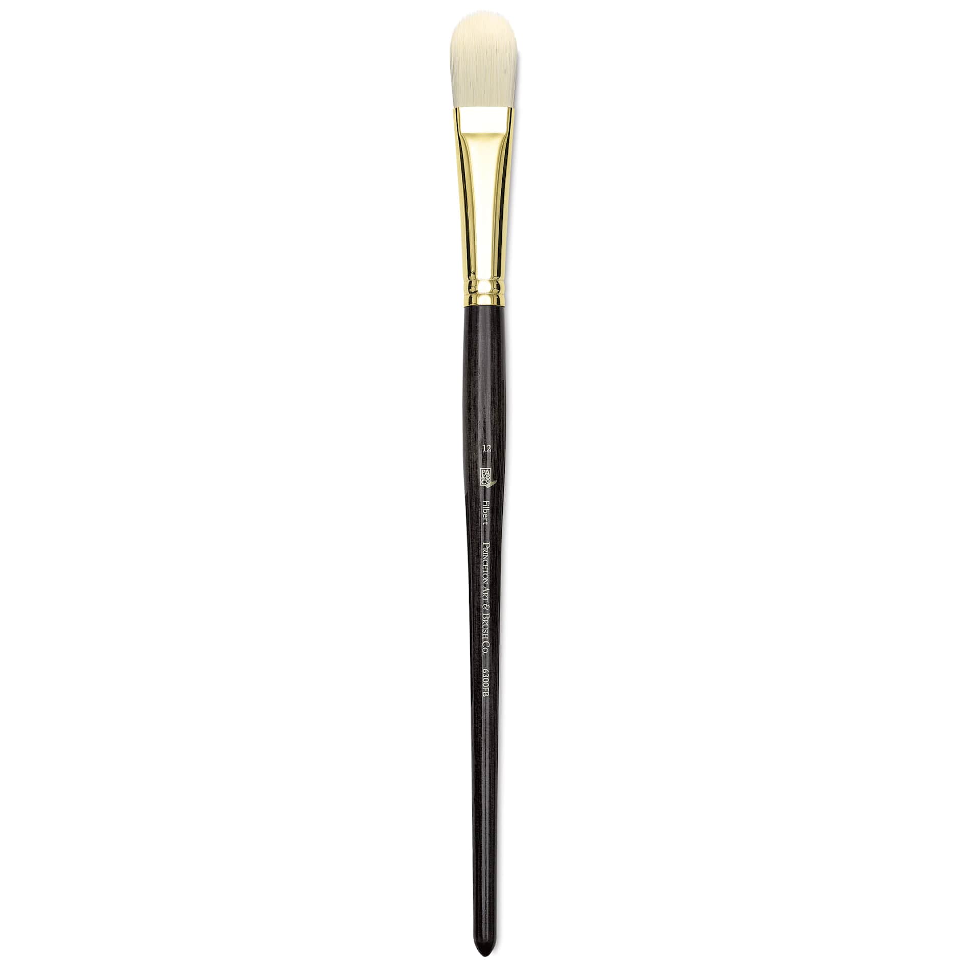 Princeton Series 6300 Dakota Synthetic Bristle Brush - Filbert, Long Handle, Size 12