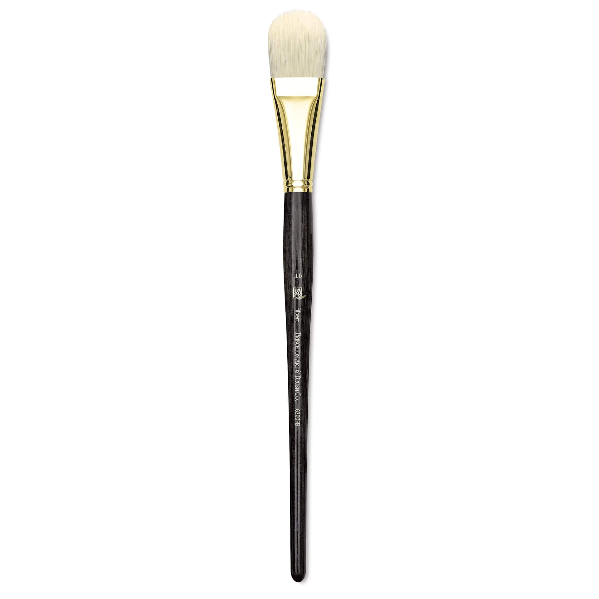 Princeton Series 6300 Dakota Synthetic Bristle Brush - Filbert, Long Handle, Size 16