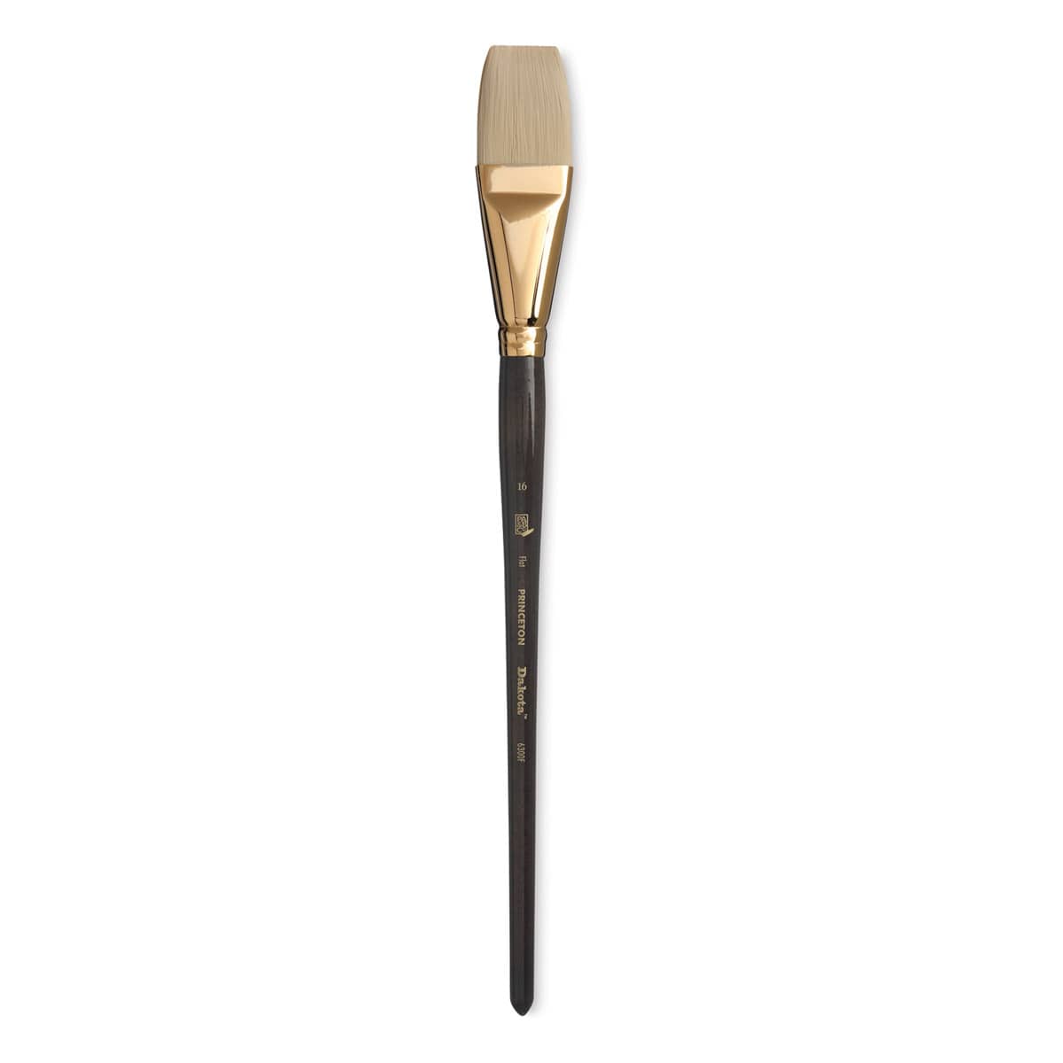 Princeton Series 6300 Dakota Synthetic Bristle Brush - Flat, Long Handle, Size 16