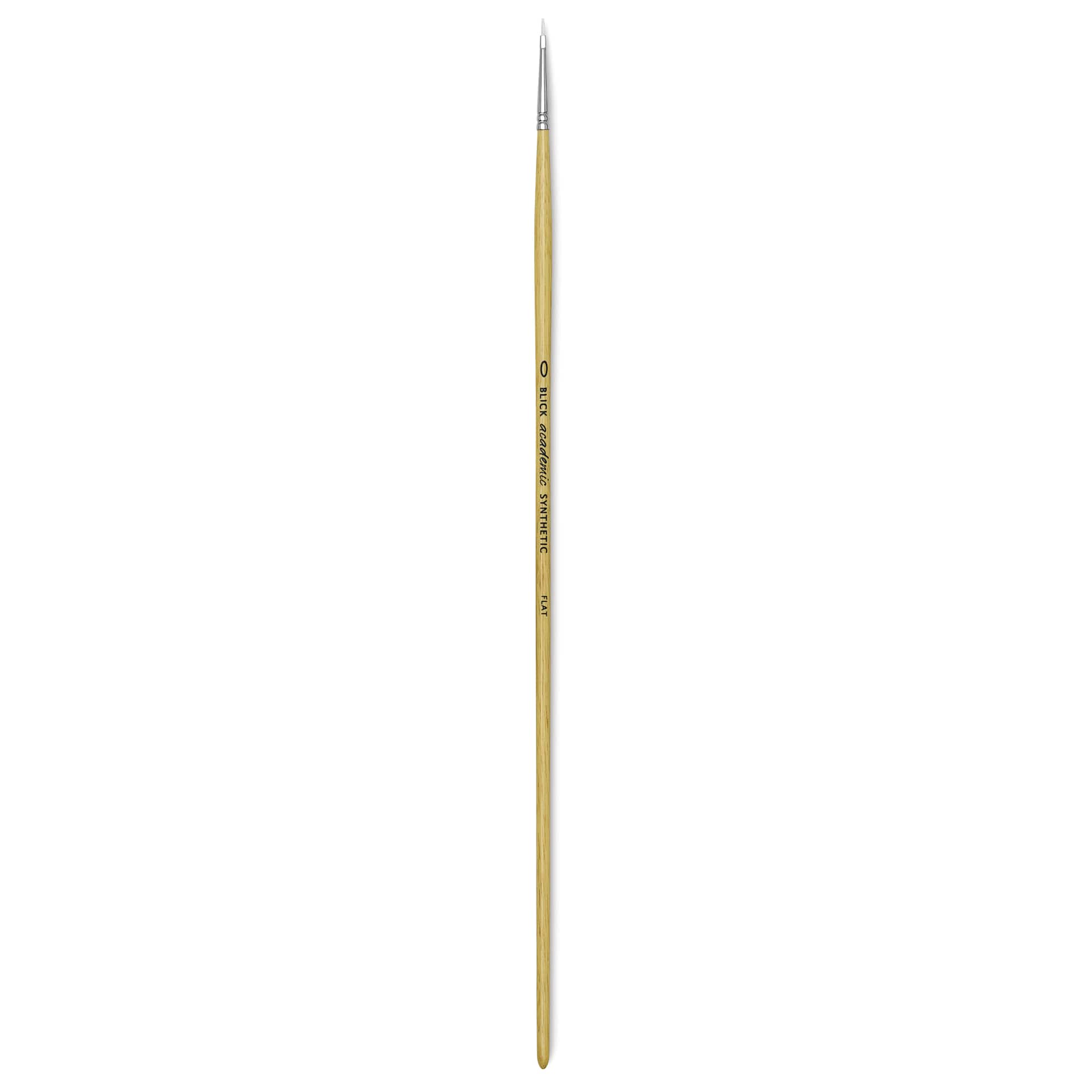 Blick Academic White Synthetic Brush - Flat, Size 0