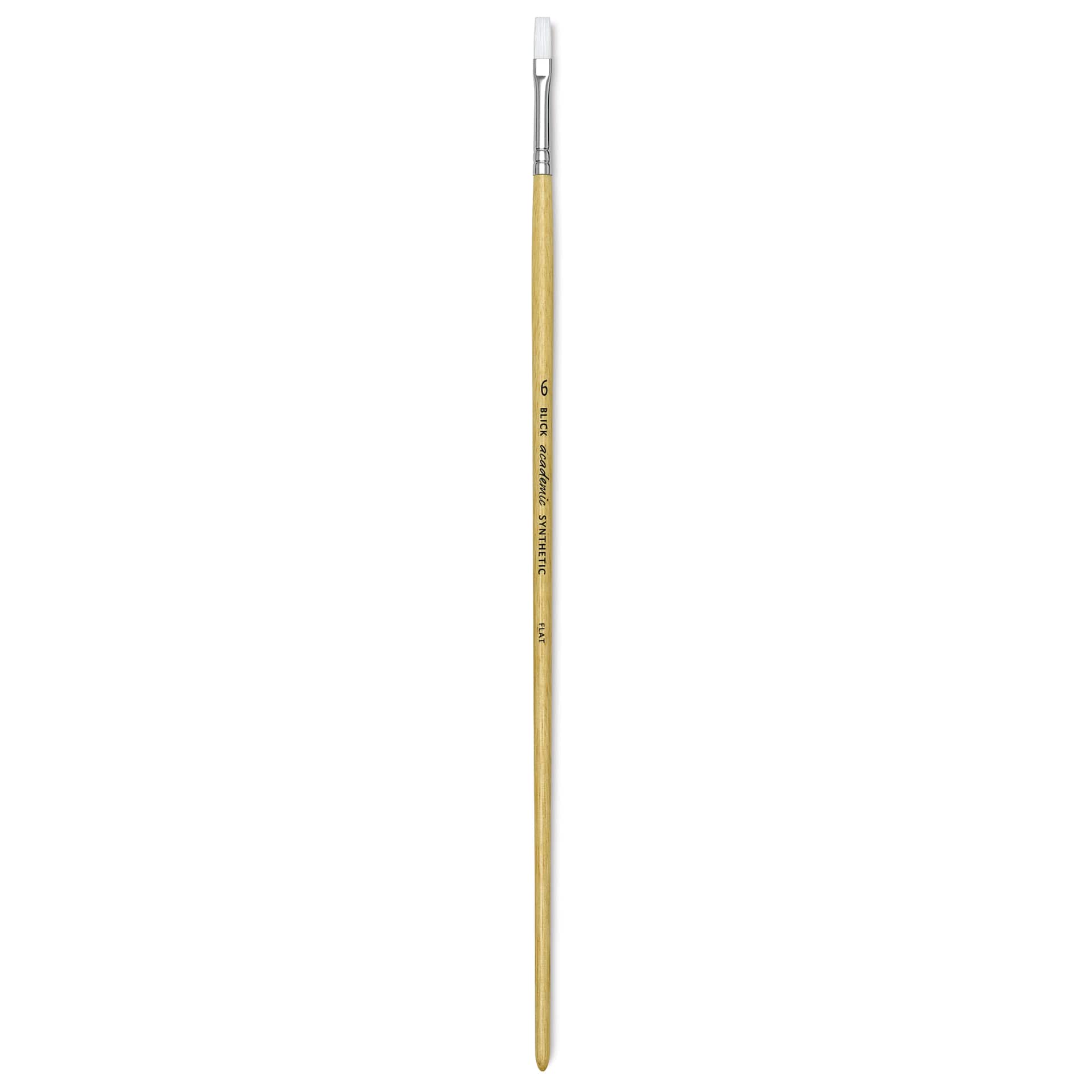 Blick Academic White Synthetic Brush - Flat, Size 6