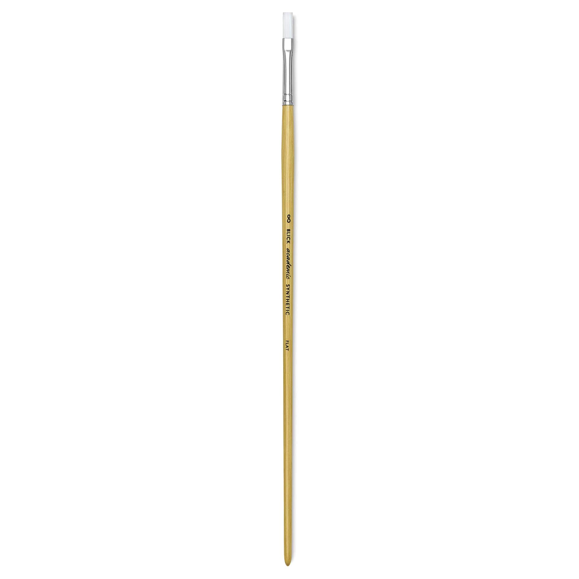 Blick Academic White Synthetic Brush - Flat, Size 8