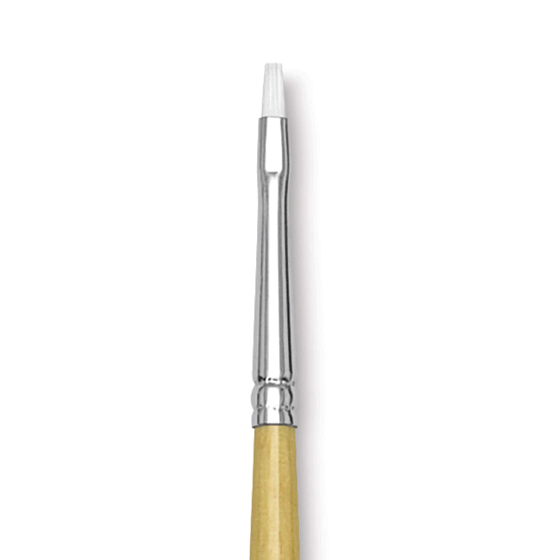 Blick Academic White Synthetic Brush - Bright, Size 2, close-up