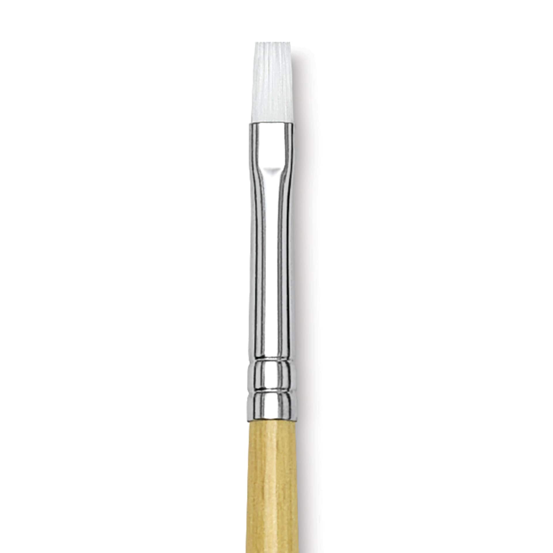 Blick Academic White Synthetic Brush - Bright, Size 6, close-up