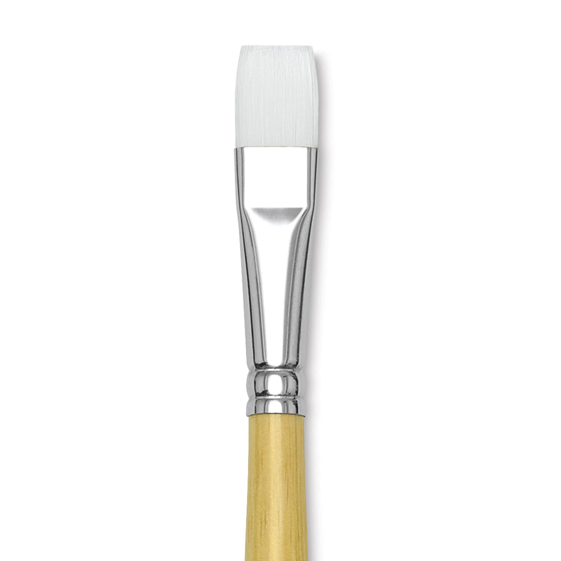 Blick Academic White Synthetic Brush - Bright, Size 16, close-up