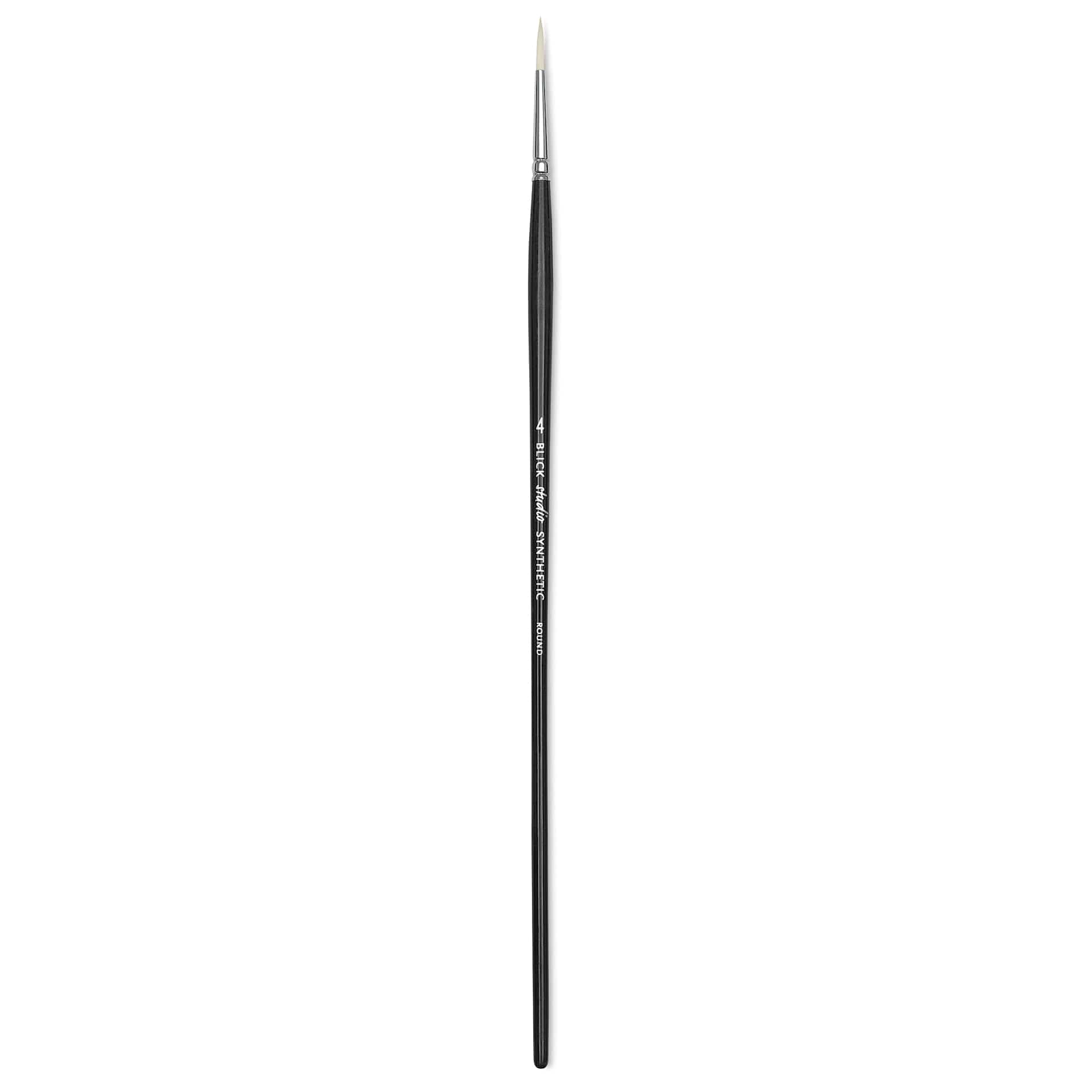 Blick Studio Synthetic Brush - Round, Long Handle, Size 4