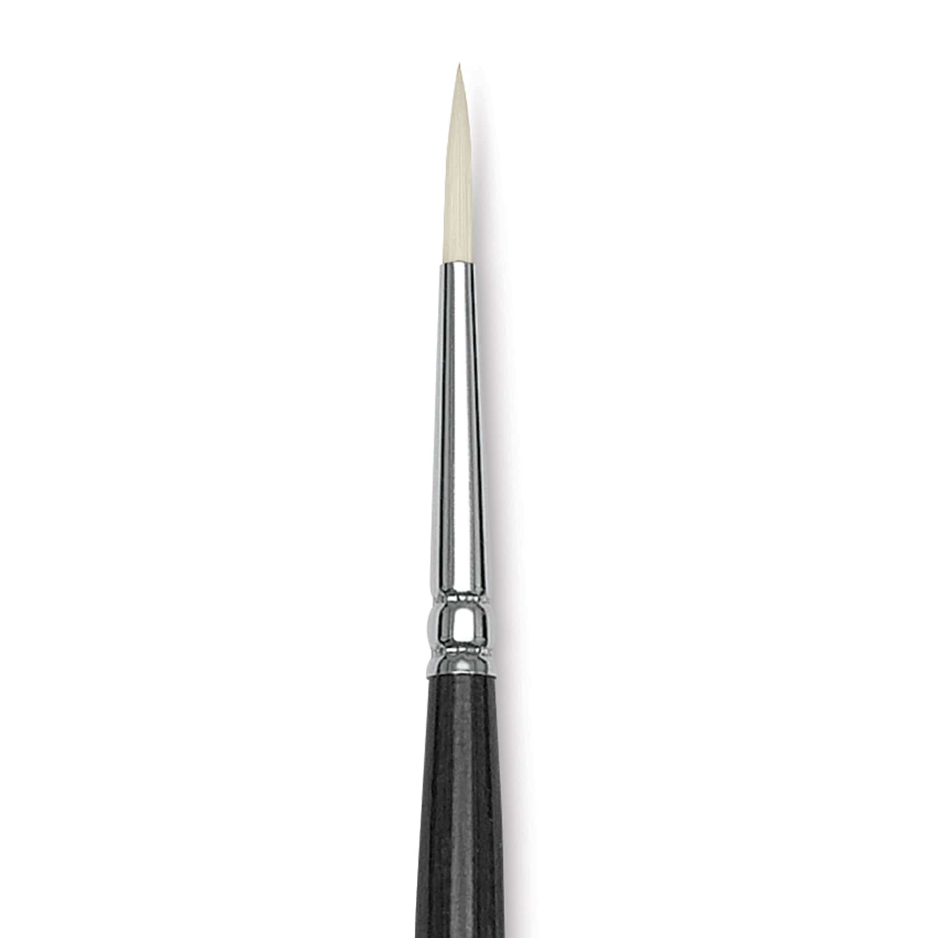 Blick Studio Synthetic Brush - Round, Long Handle, Size 4, close-up