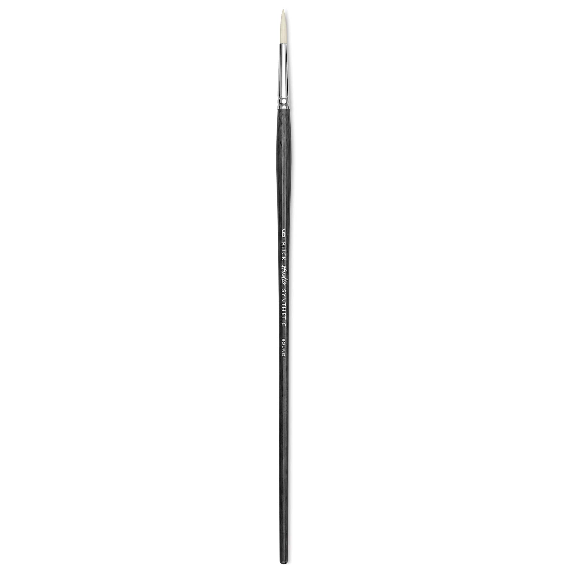 Blick Studio Synthetic Brush - Round, Long Handle, Size 6