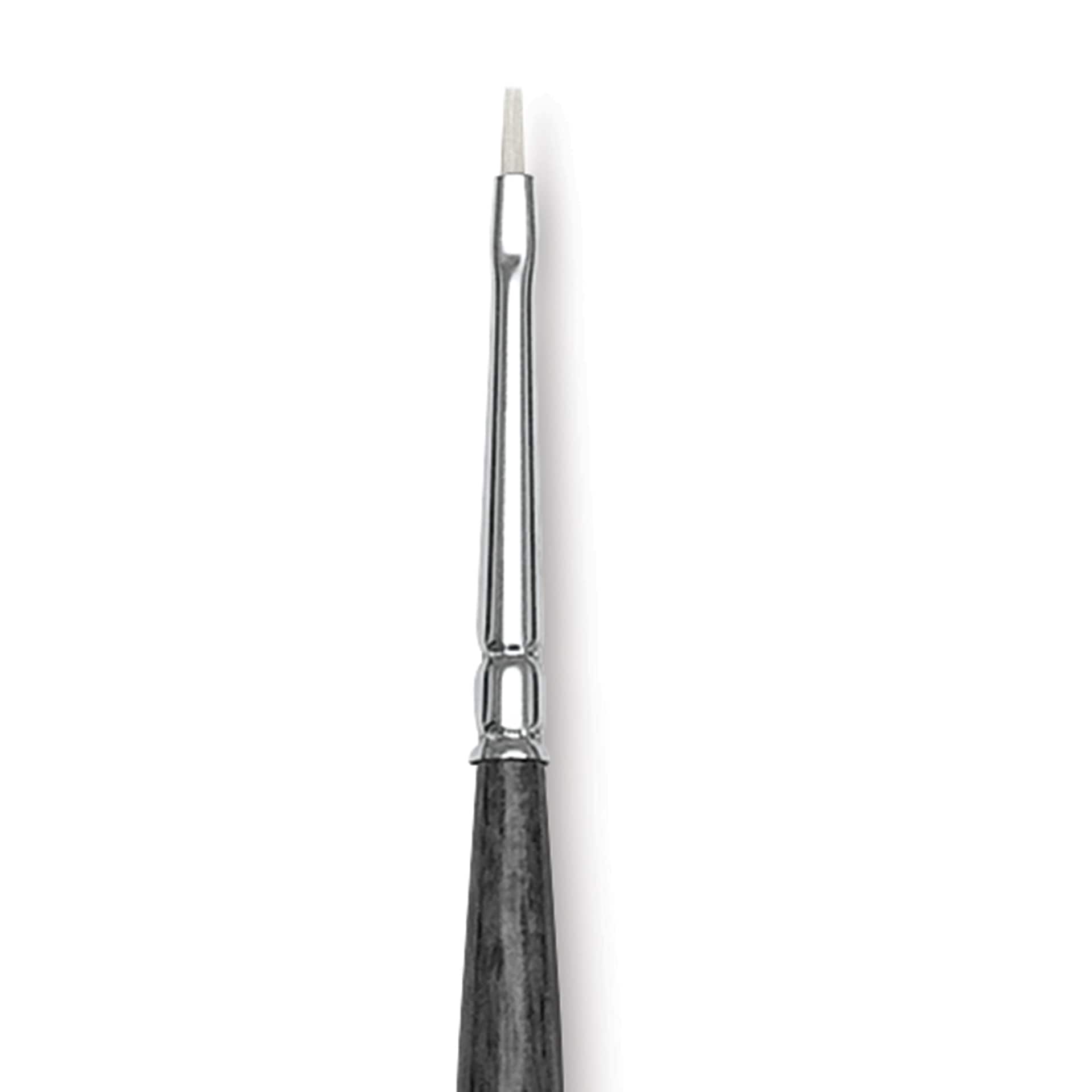 Blick Studio Synthetic Brush - Bright, Long Handle, Size 0, close-up