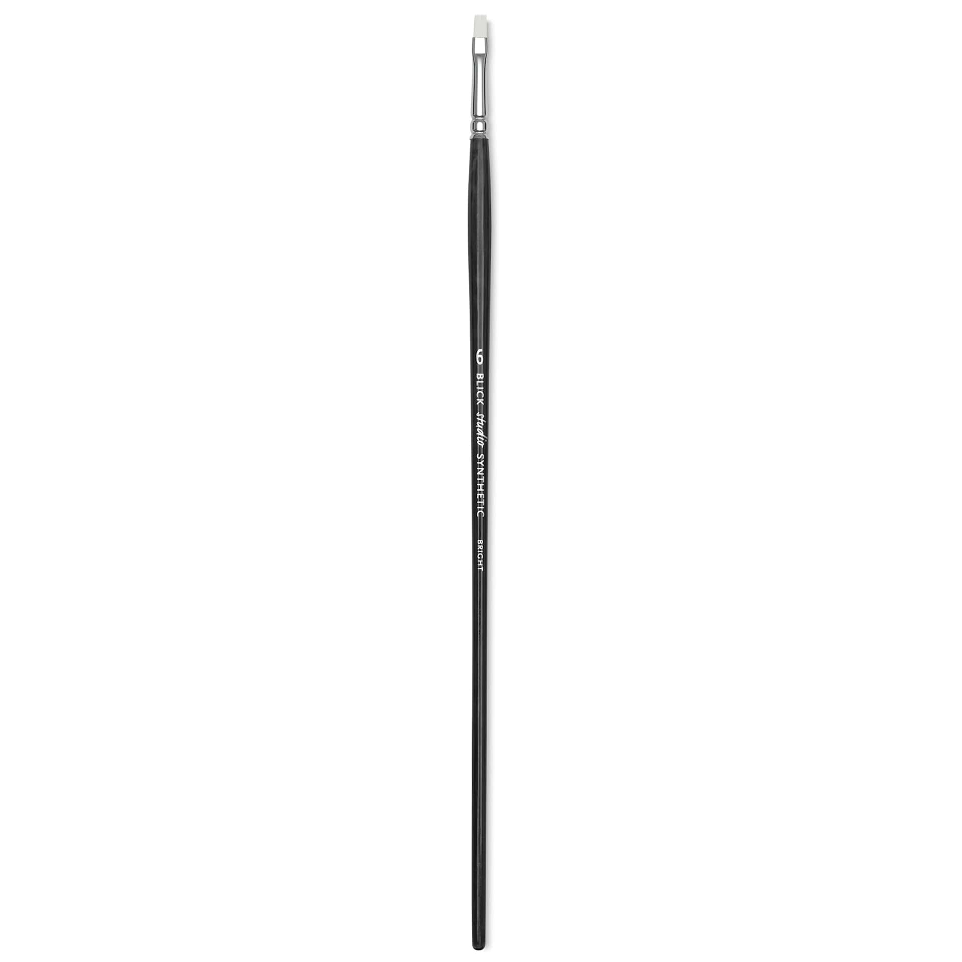 Blick Studio Synthetic Brush - Bright, Long Handle, Size 6