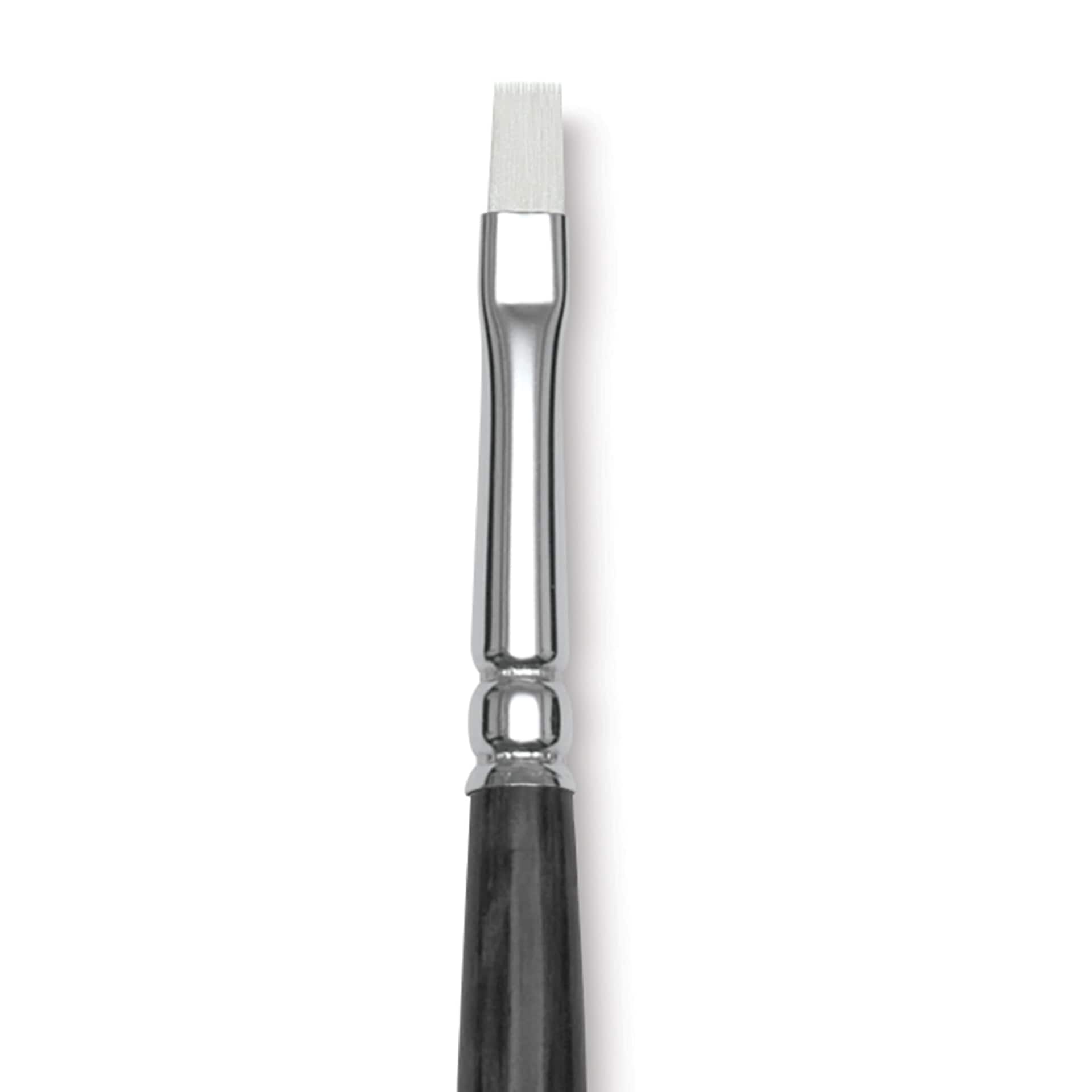 Blick Studio Synthetic Brush - Bright, Long Handle, Size 6, close-up