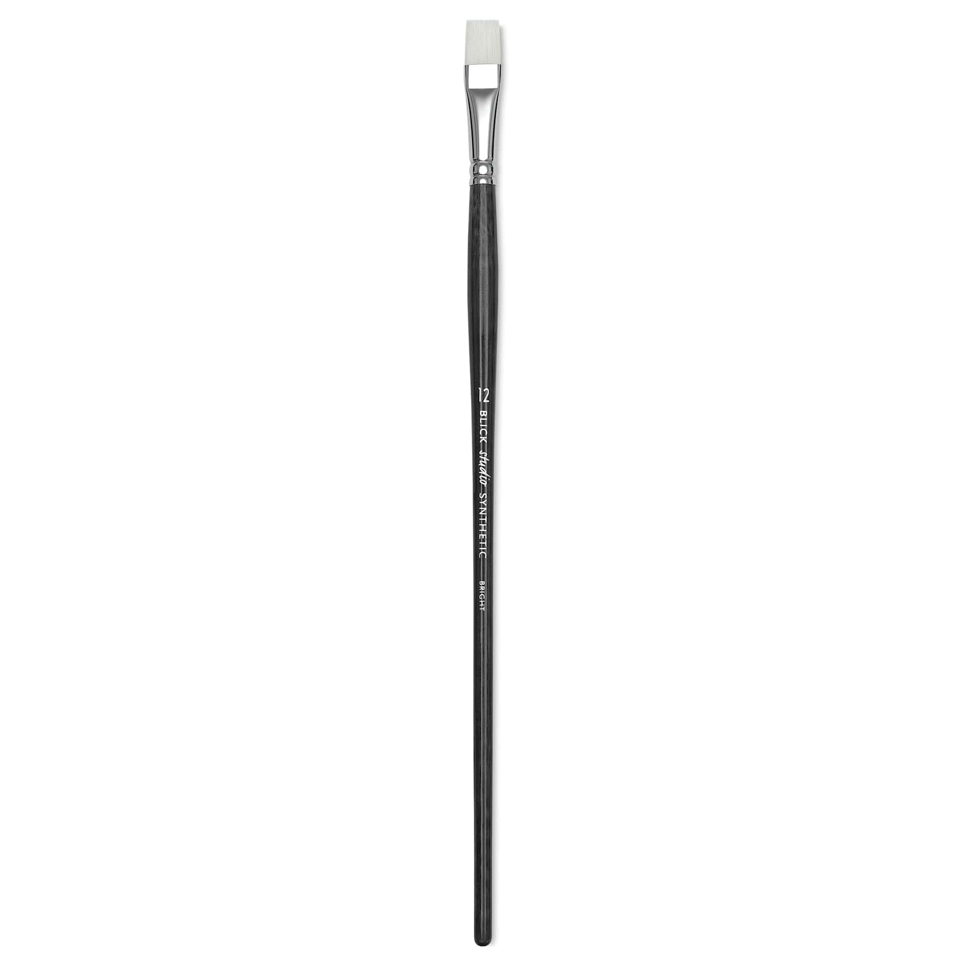 Blick Studio Synthetic Brush - Bright, Long Handle, Size 12