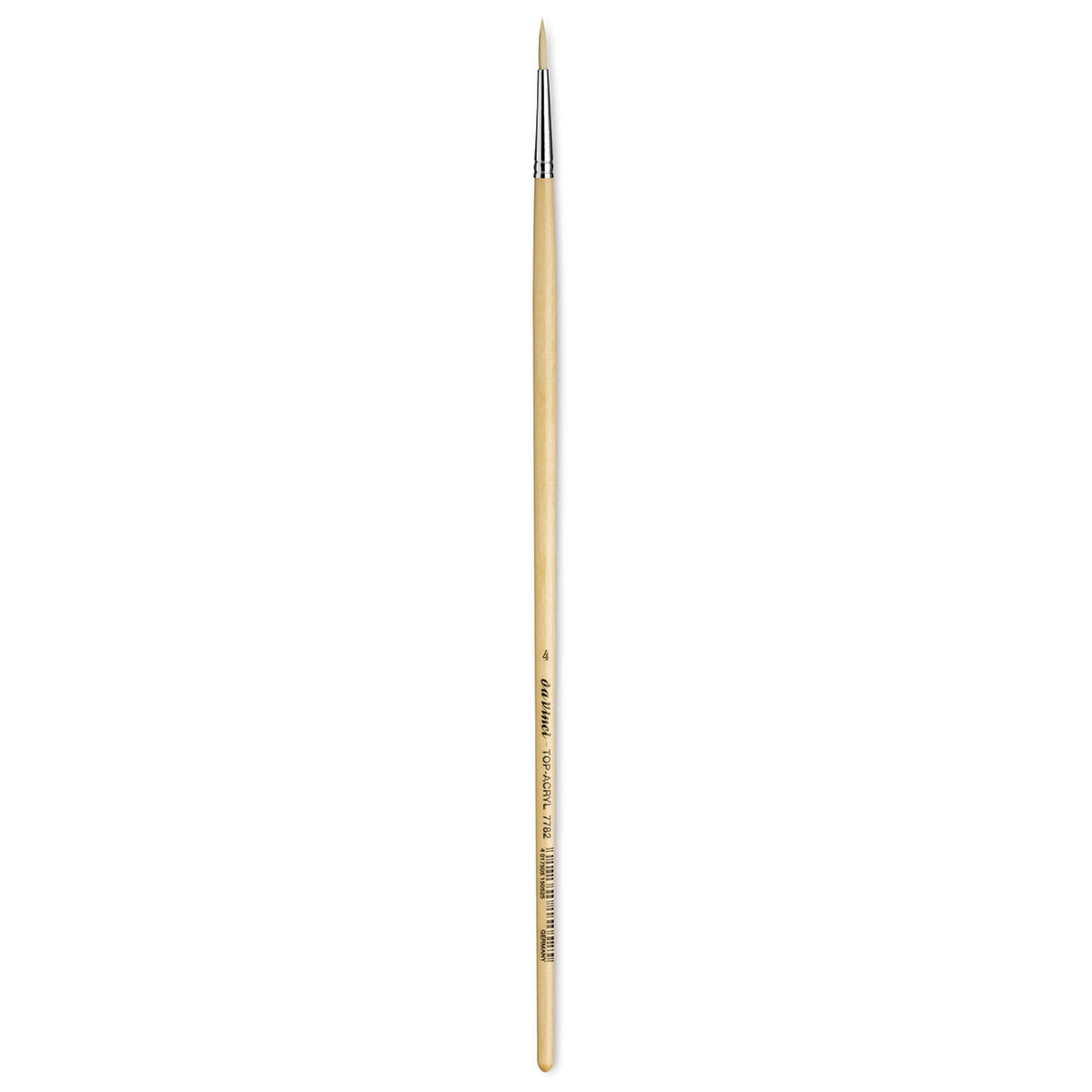 Da Vinci Top Acryl Synthetic Brush - Round, Long Handle, Size 4