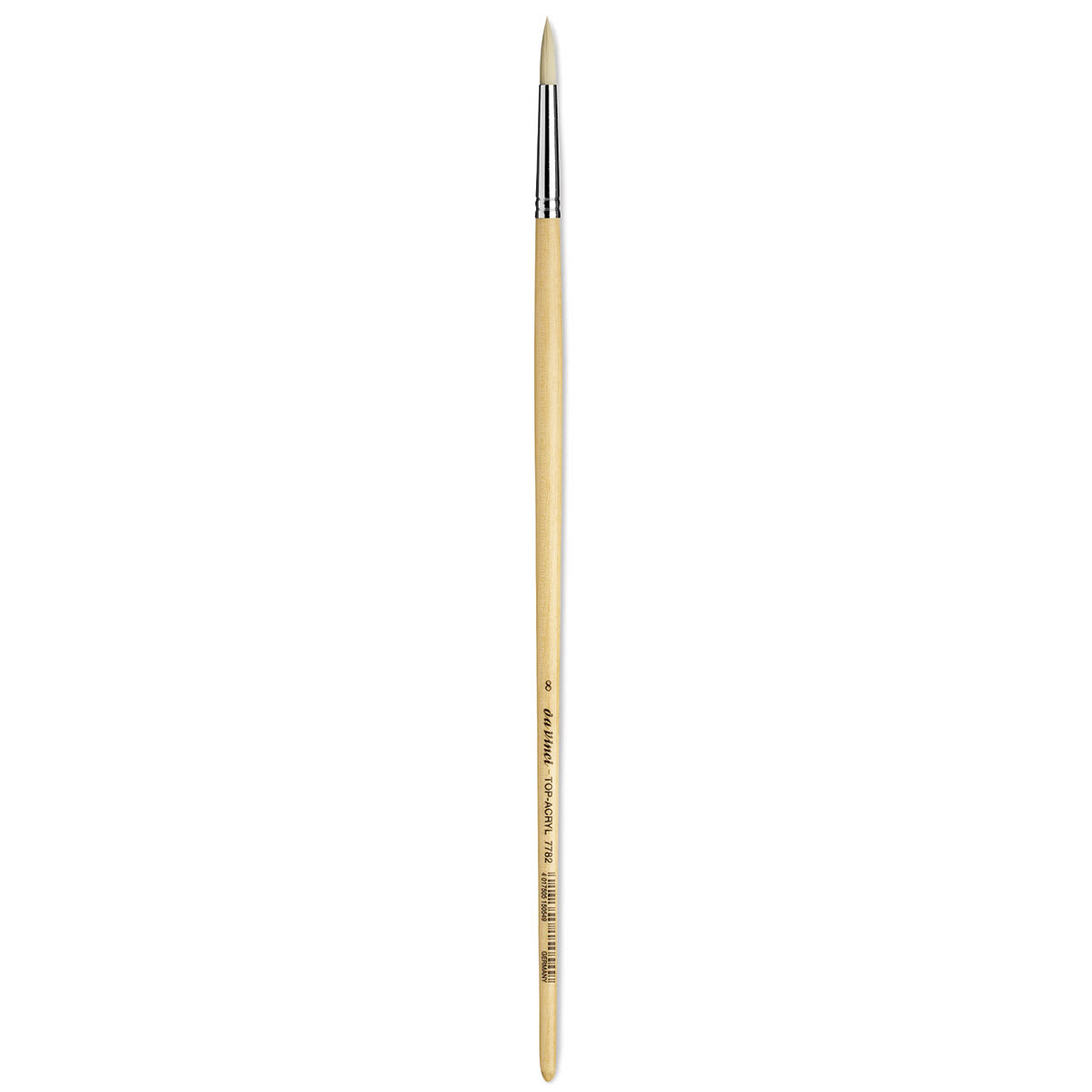 Da Vinci Top Acryl Synthetic Brush - Round, Long Handle, Size 8