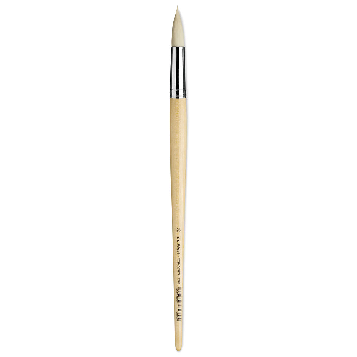Da Vinci Top Acryl Synthetic Brush - Round, Long Handle, Size 28
