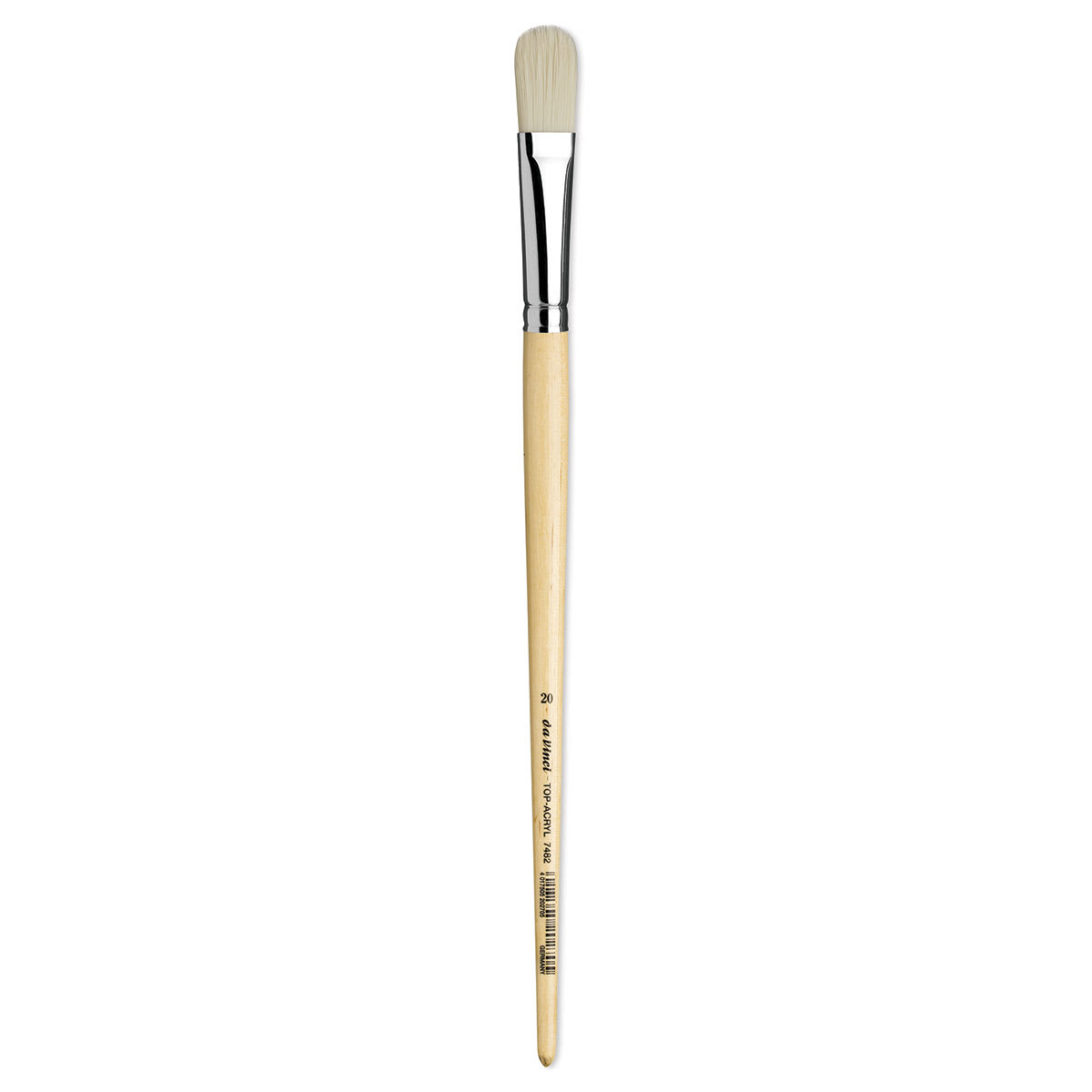 Da Vinci Top Acryl Synthetic Brush - Filbert, Long Handle, Size 20