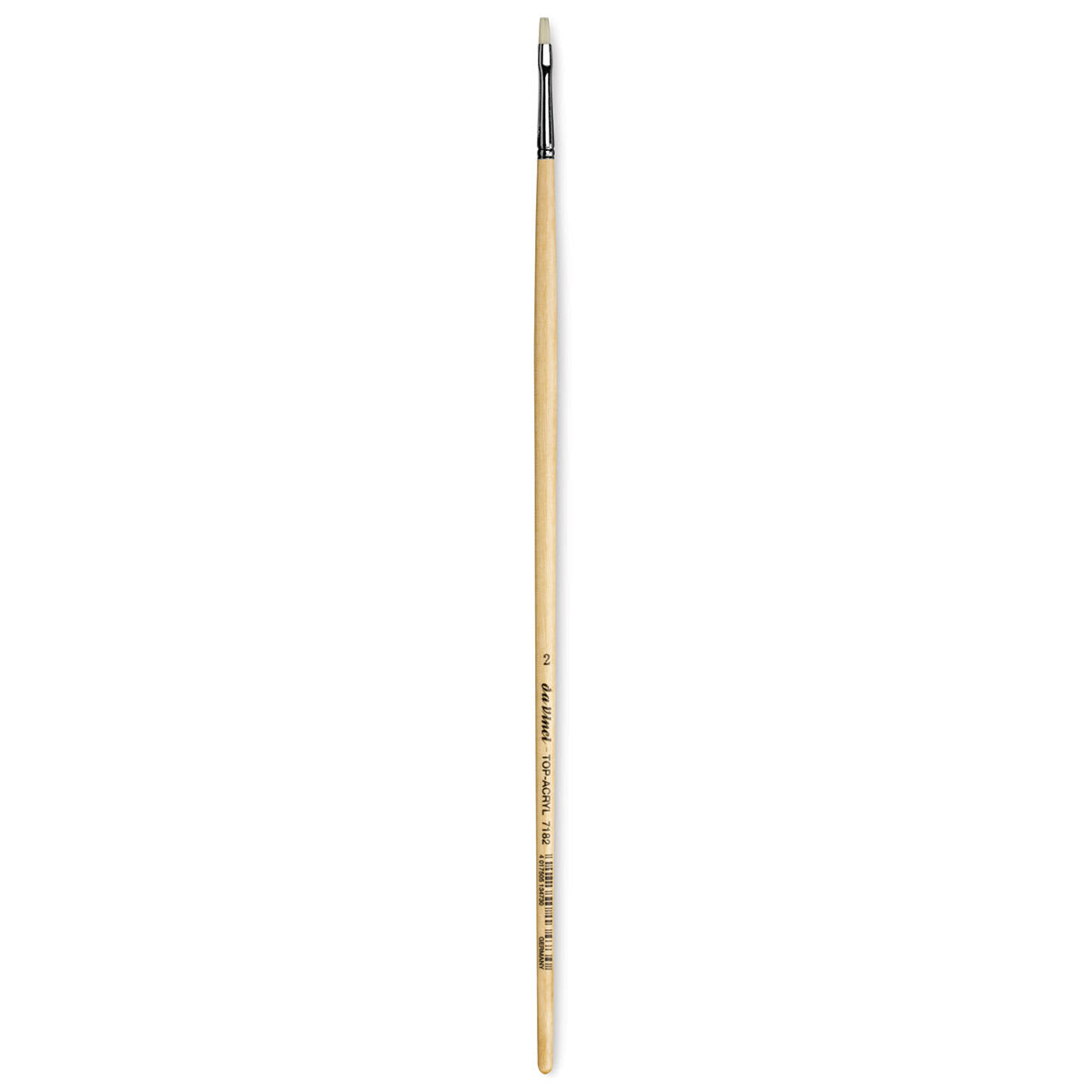 Da Vinci Top Acryl Synthetic Brush - Bright, Long Handle, Size 2