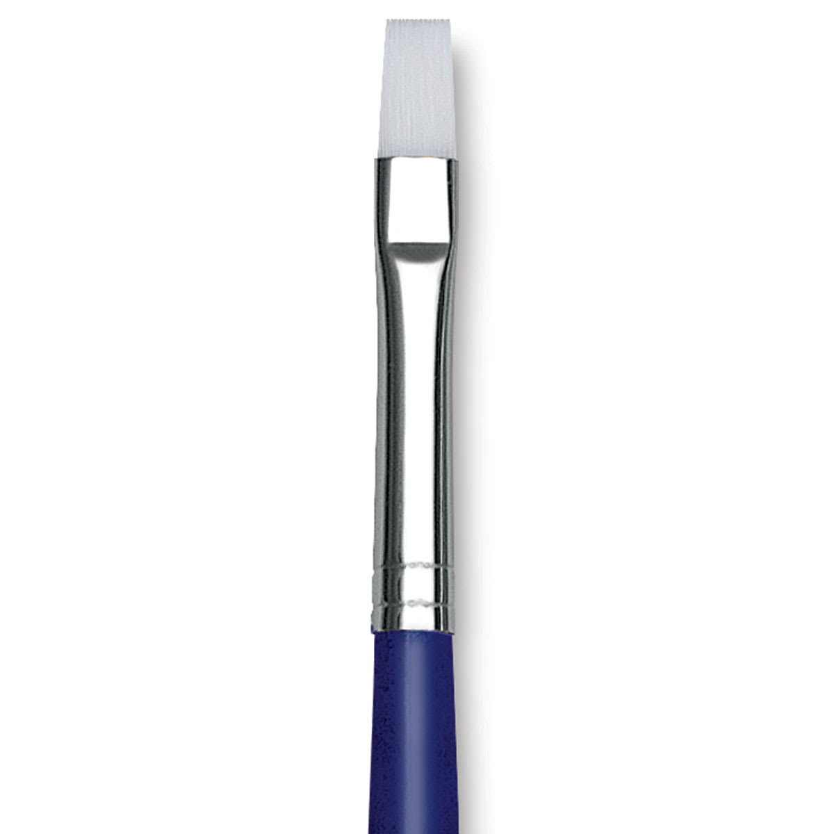 Blick Scholastic Wonder White Brush - Bright, Long Handle, Size 8 close up