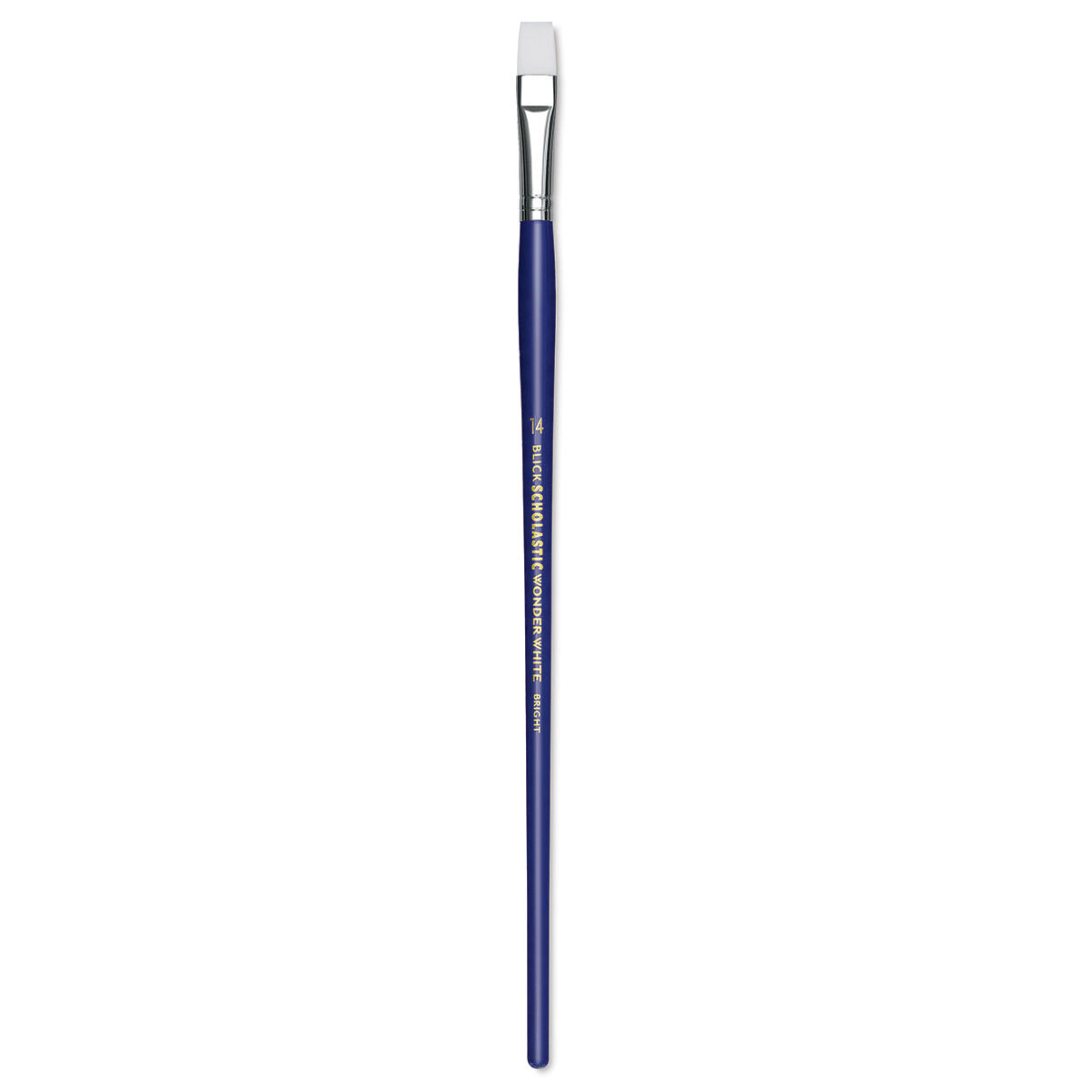 Blick Scholastic Wonder White Brush - Bright, Long Handle, Size 14